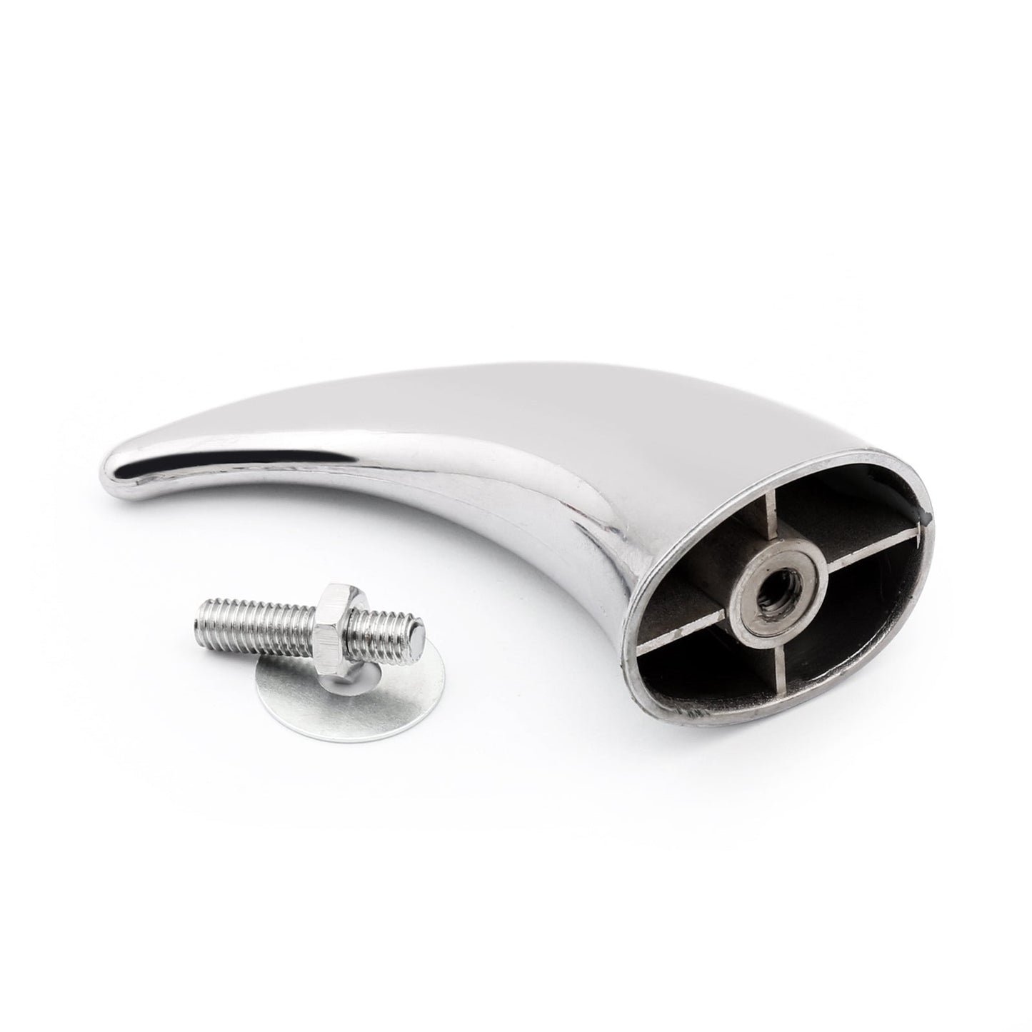 1X Motor ABS Front Mudguard Fender Decoration Horn Tip For Dyna Glide Blk