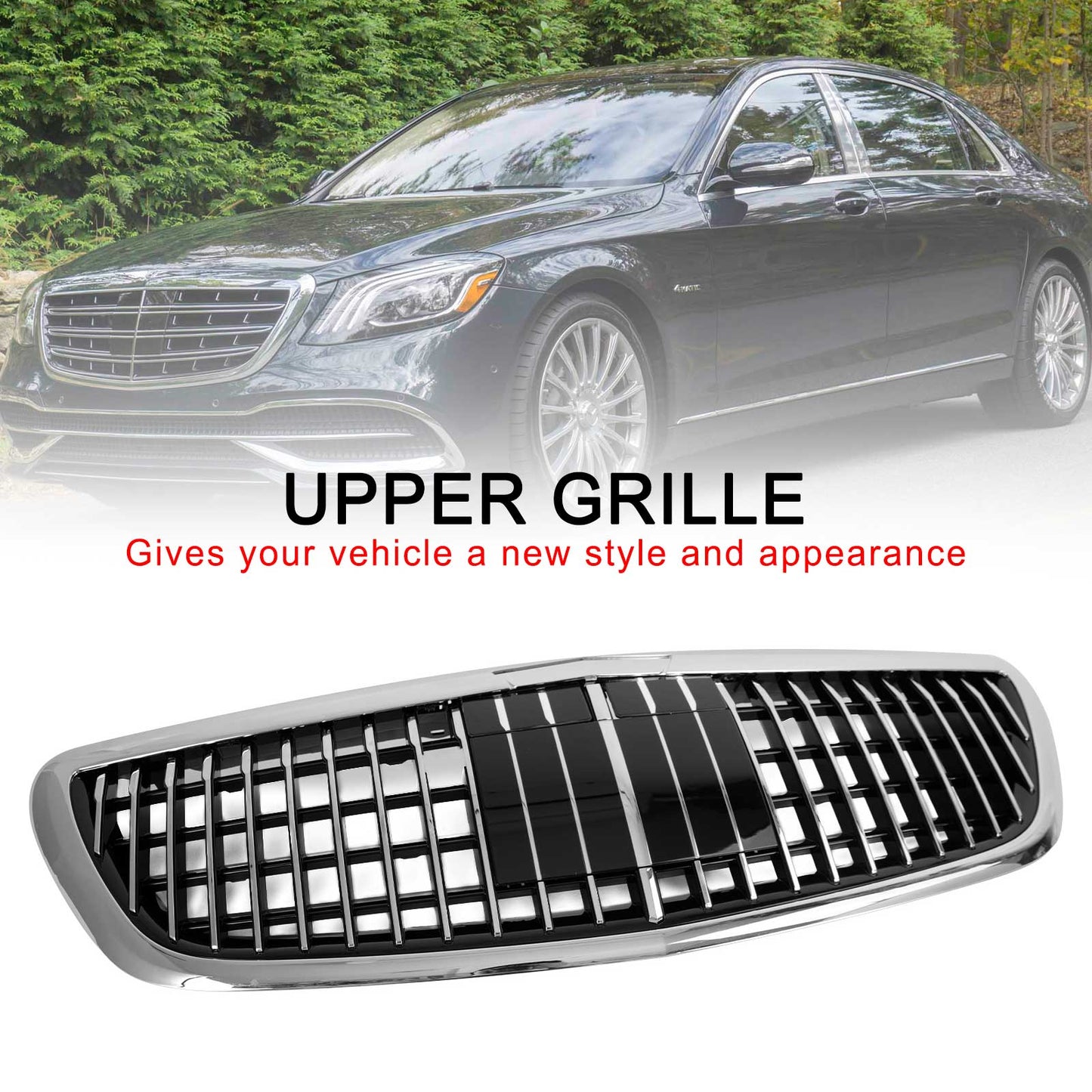 2014-2020 S680 Mercedes Benz W222 S class Maybach Style Grille with ACC