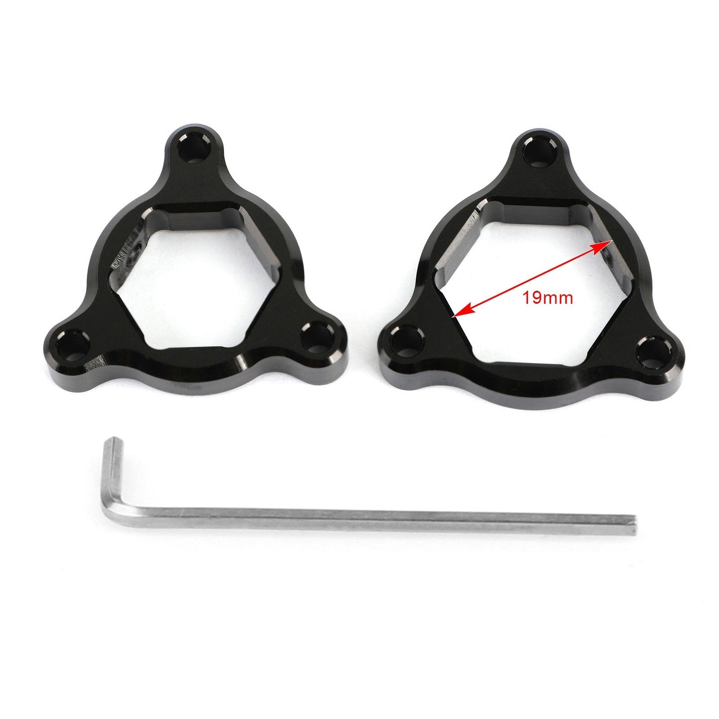 Fork Pre Adjusters Black 19MM Fit For Honda CBR600RR 07-10 CBR1000RR 08-14