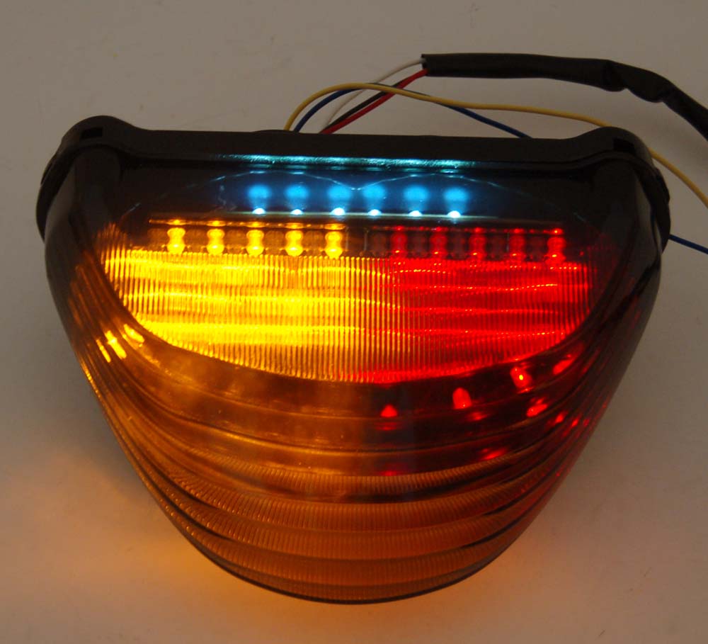 Integrated LED TailLight Turn Signals for Kawasaki Ninja ZX12R 00-05 Smoke