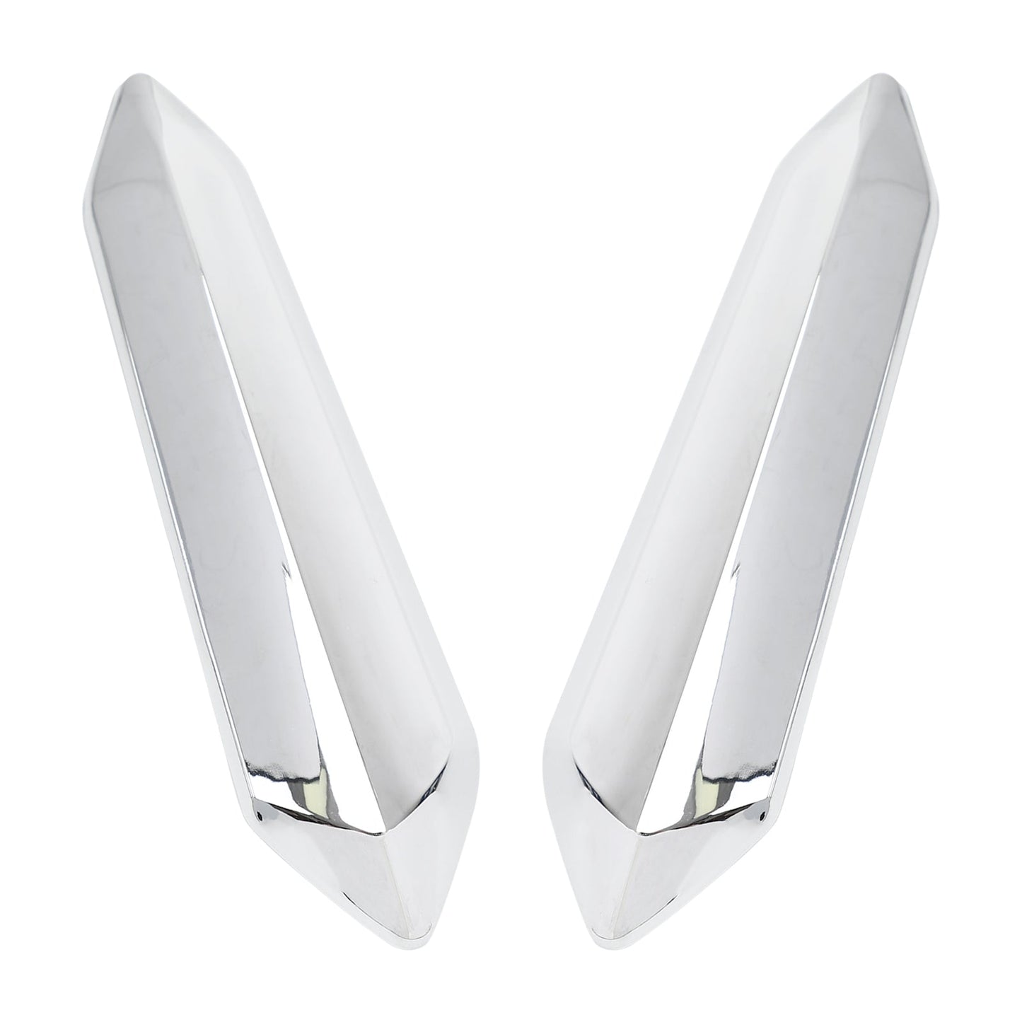 Pair Chrome Windshield Windscreen Strut Covers For Honda Goldwing GL1800 2018-2021