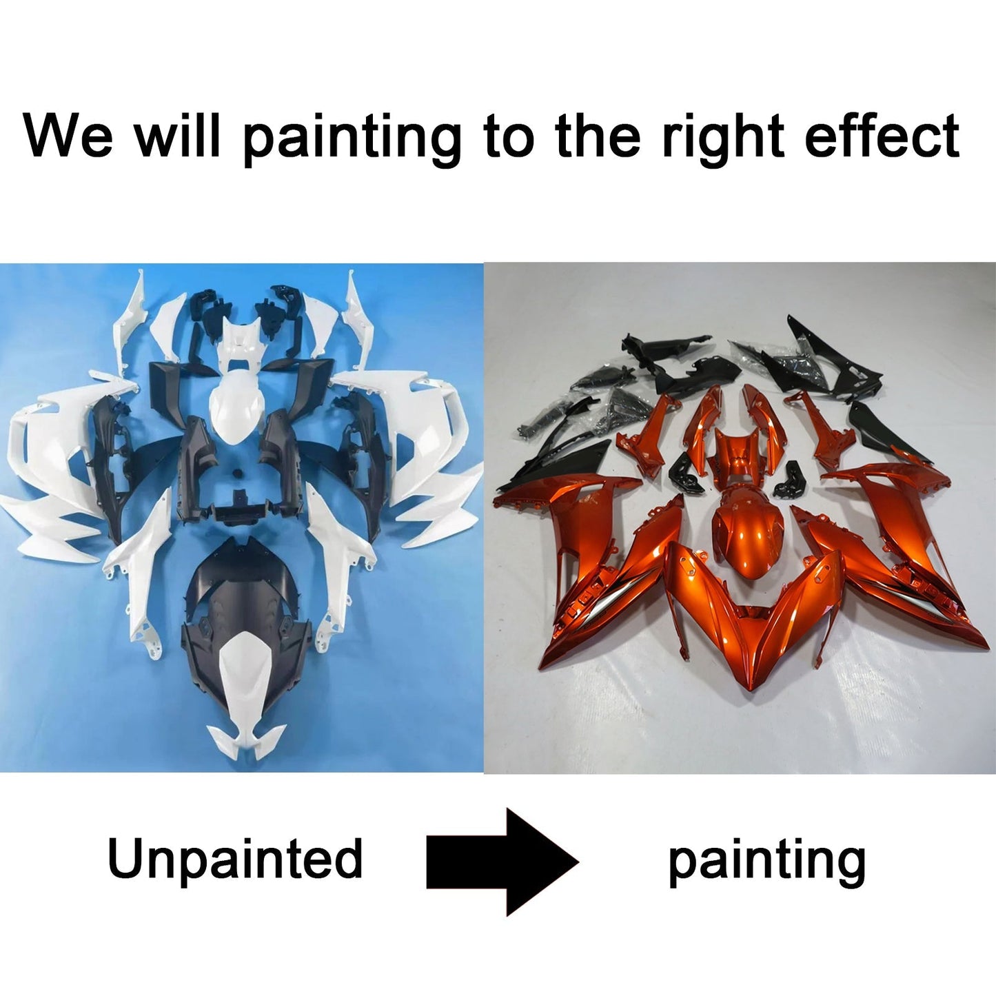 2020-2024 Kawasaki ER-6F Ninja650 Injection Fairing Kit Bodywork ABS #101