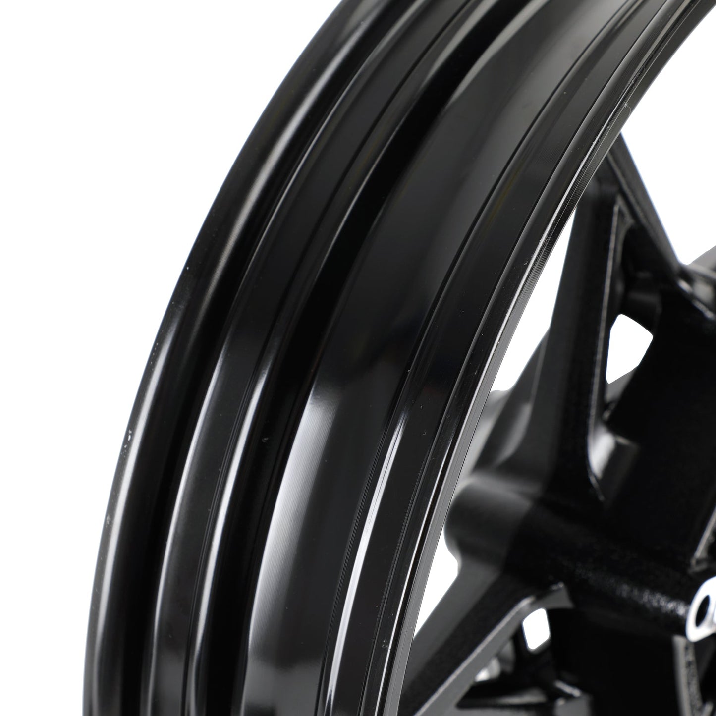 Glossy Black Front Wheel Rim For Kawasaki Z400 EX400 Ninja 400 ABS 2018-2023