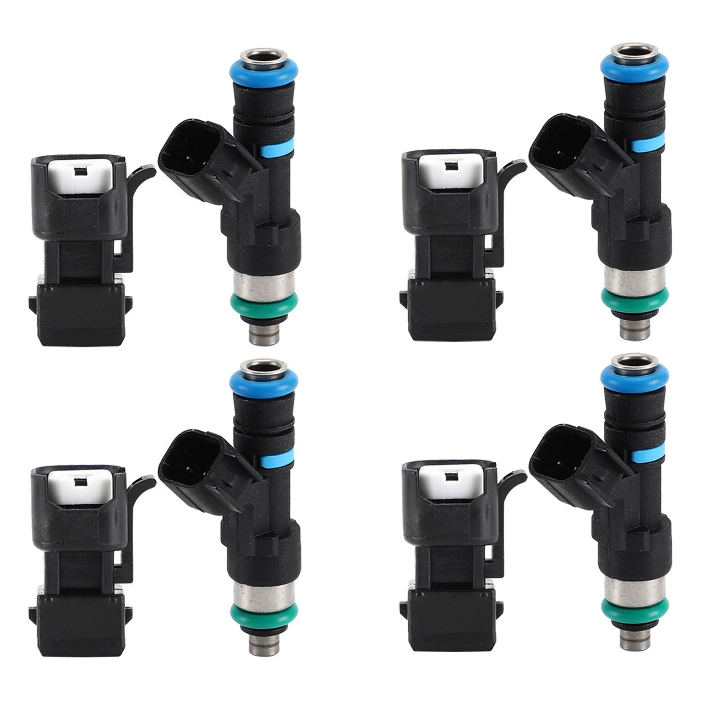 4PCS 52lb 650cc Fuel Injectors 0280158117 Fit EV14 A4 TT Golf Jetta Passat