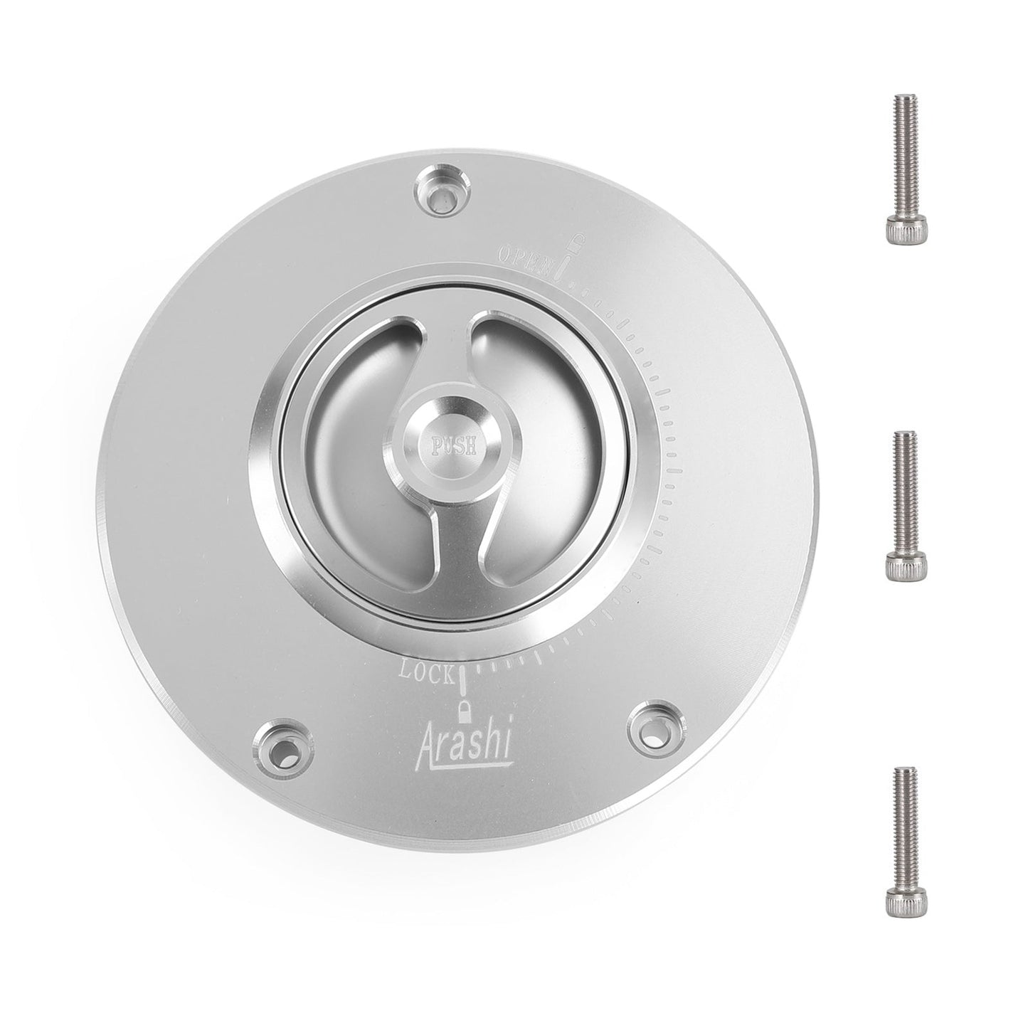 CNC Keyless Fuel Gas Tank Cap Black Fit for Honda CBR600RR CBR1000RR 2004-2019