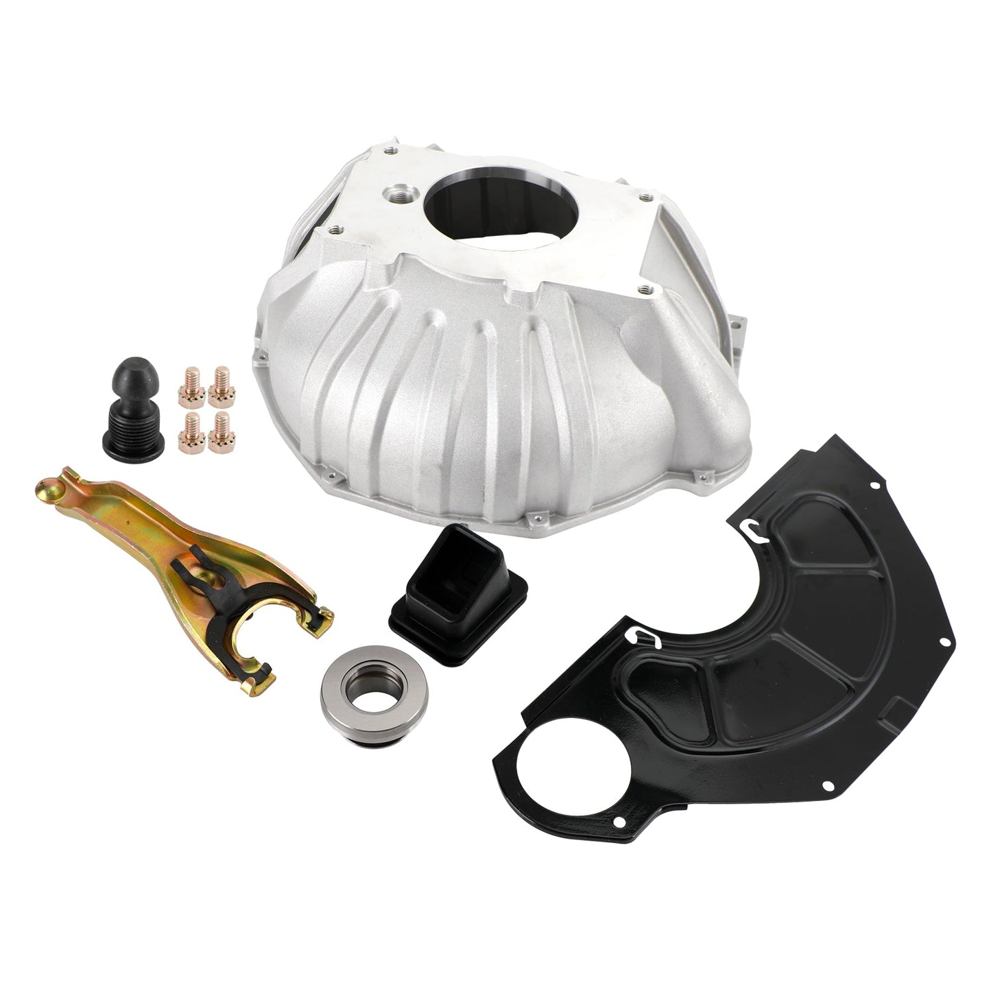 3899621 Bell Housing Kit & 11" Clutch Fork & Throwout Bearing & Cover for Chevy