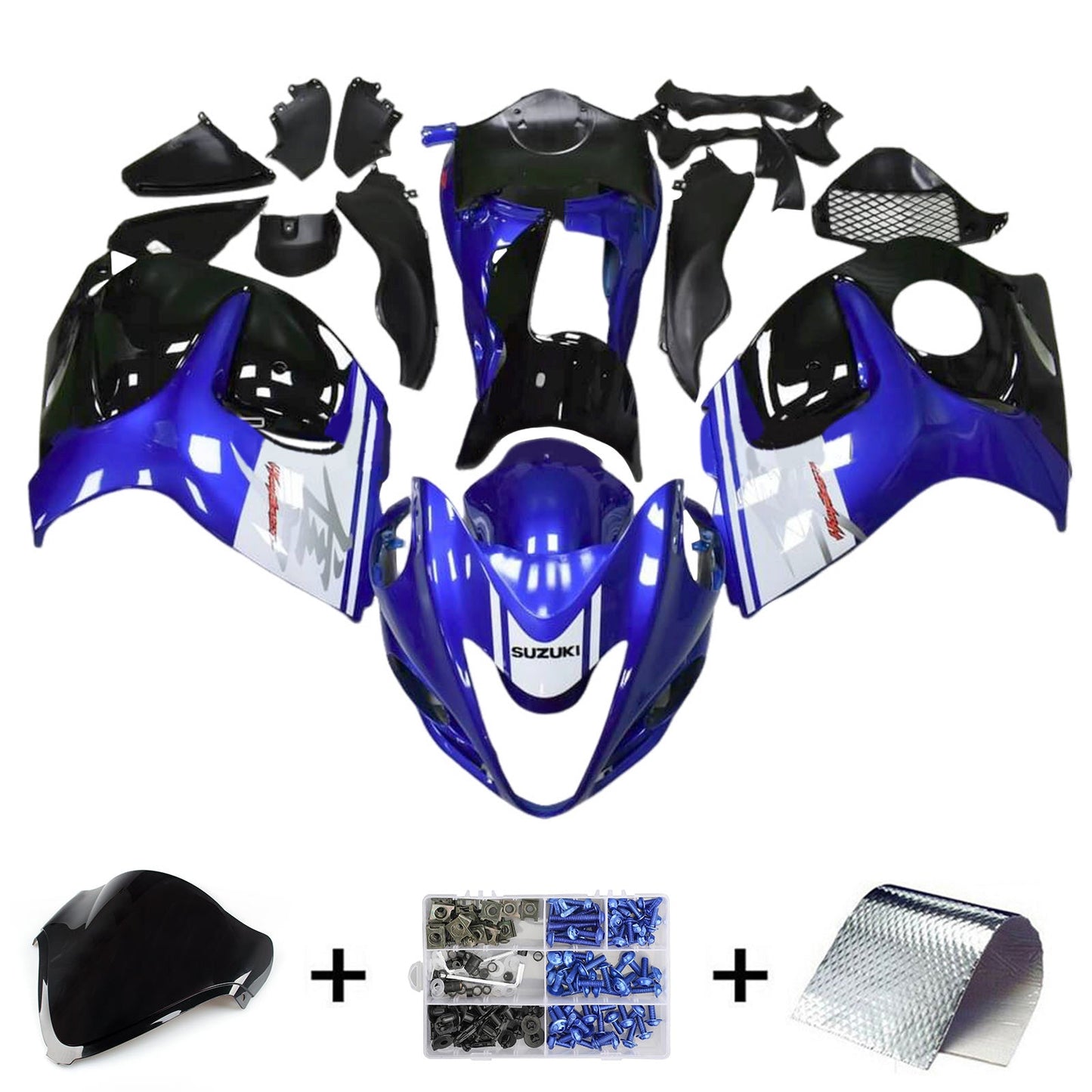 2008-2020 Suzuki Hayabusa GSX1300R Injection Fairing Kit Bodywork Plastic ABS