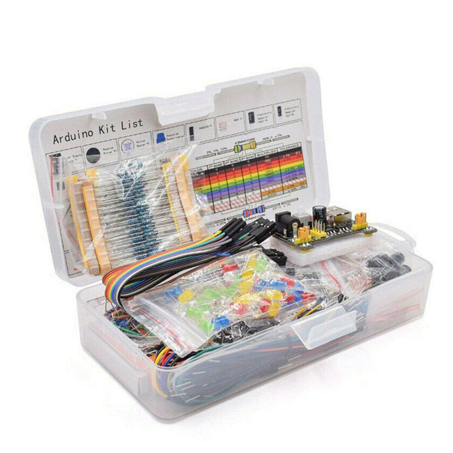 Electronics Component Basic Starter Kit w/830 Tie-Points Breadboard Resistor