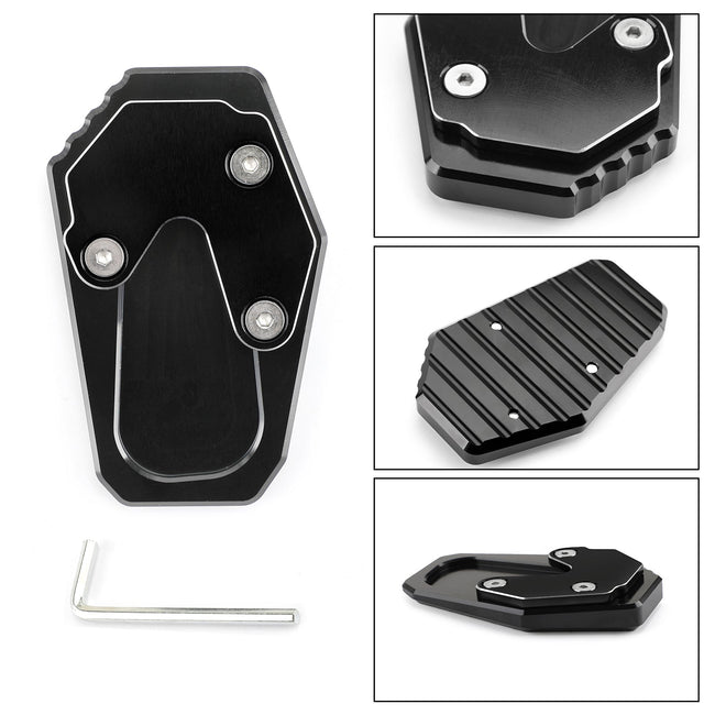 Motorcycle Side Stand Kickstand Pad Extension Plate For BMW R1200RT 14-15 Black