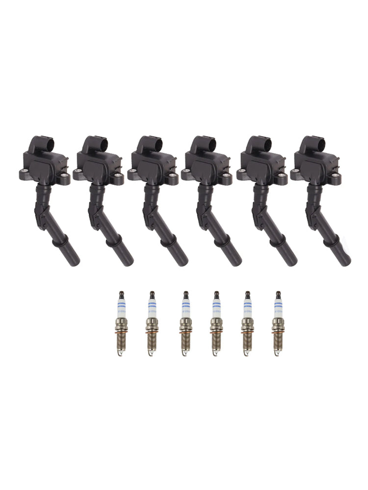 2011 Mercedes-Benz S63 AMG V6 6.3L Ignition Coil +Spark Plug UF741 6pcs 2769063700