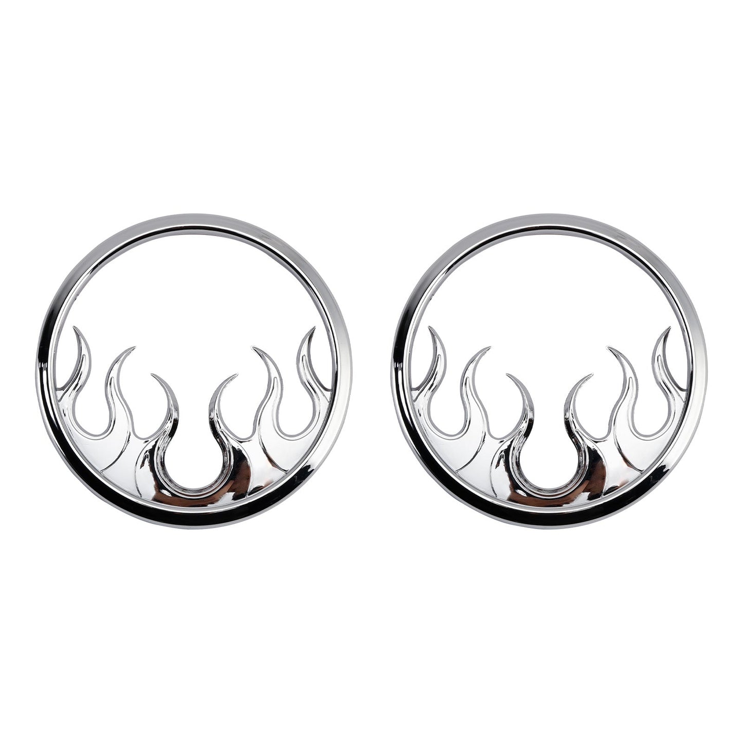 Flame Speaker Grills Accent Trim Cover For Touring Electra Glide Ultra Classic
