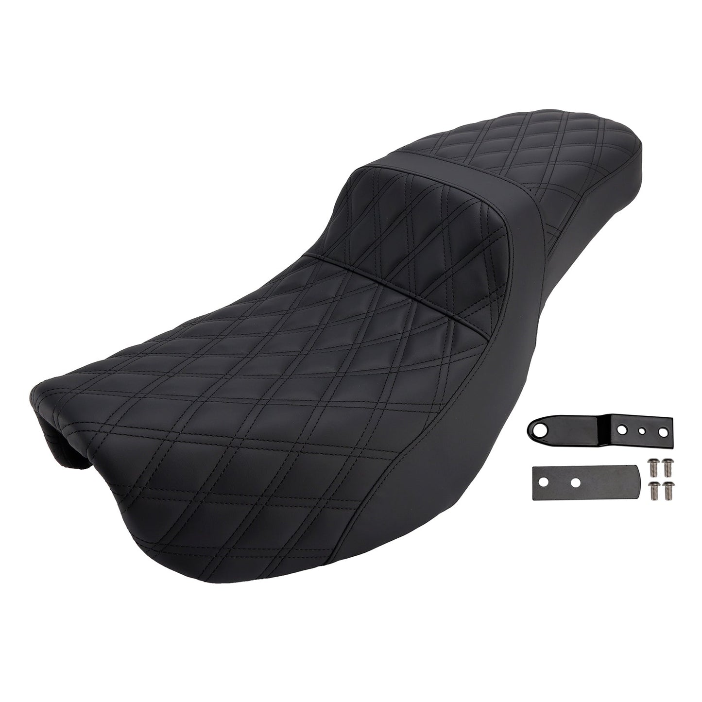 Rider Passenger Seat Front Rear Cushion Fit For Dyna Fxd 2006-2017 Fld Fat Boy
