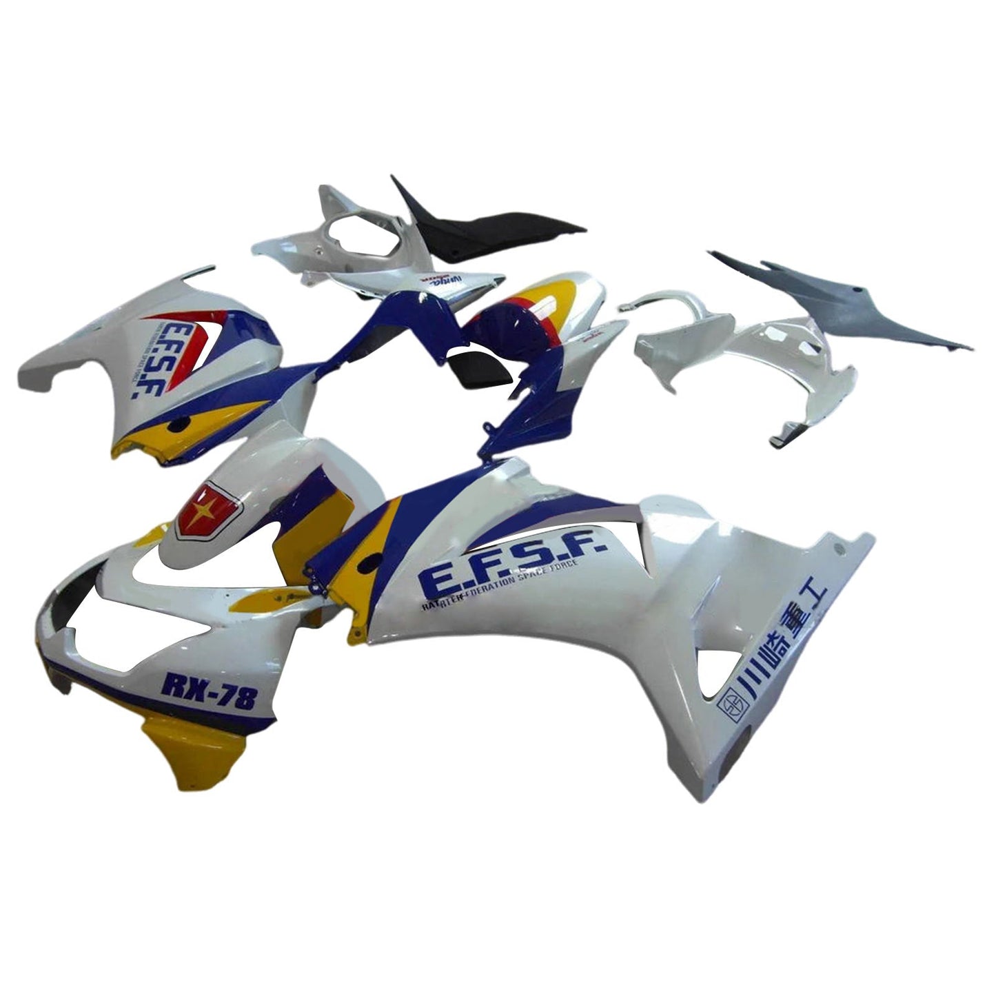 2008-2012 Kawasaki EX250 Ninja250R Injection Fairing Kit Bodywork Plastic ABS