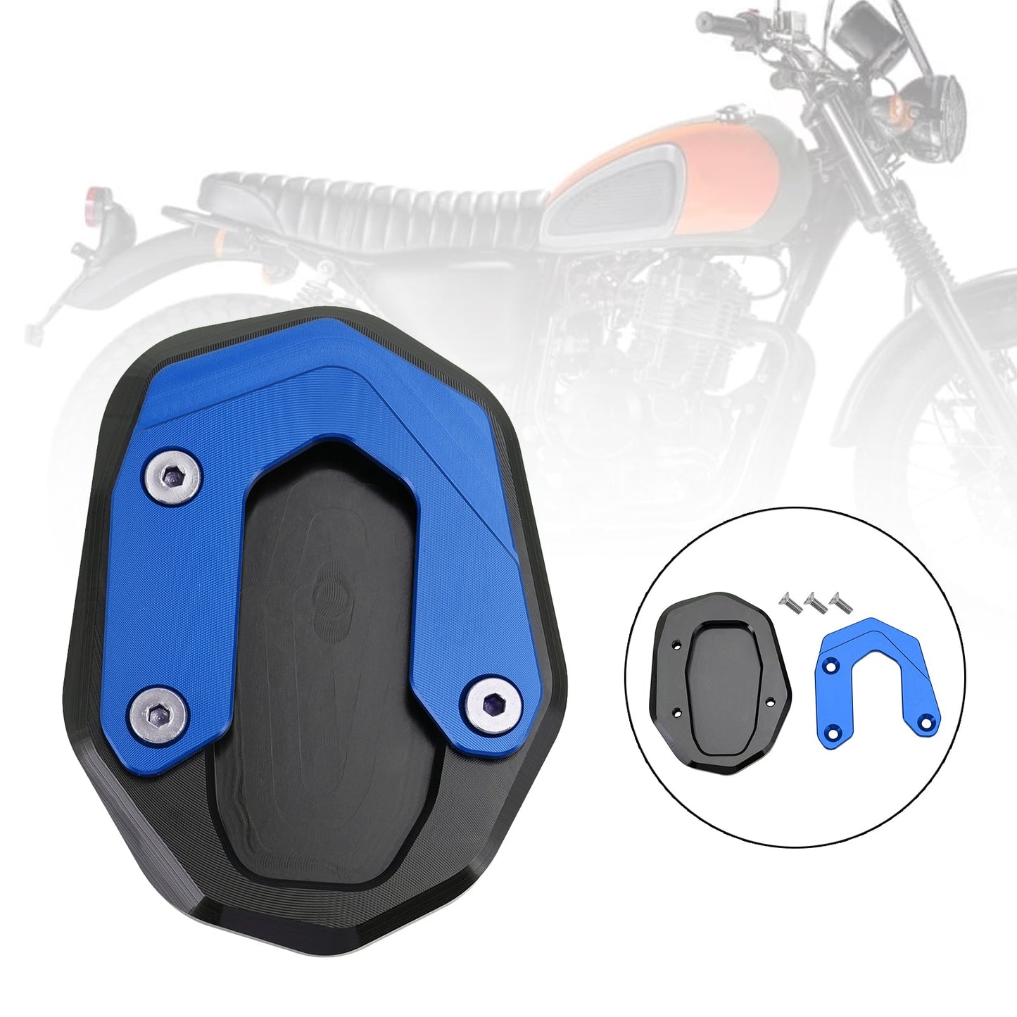 Kickstand Enlarge Plate Pad fit for Ducati Scrambler 400/800/1100 2015-2020