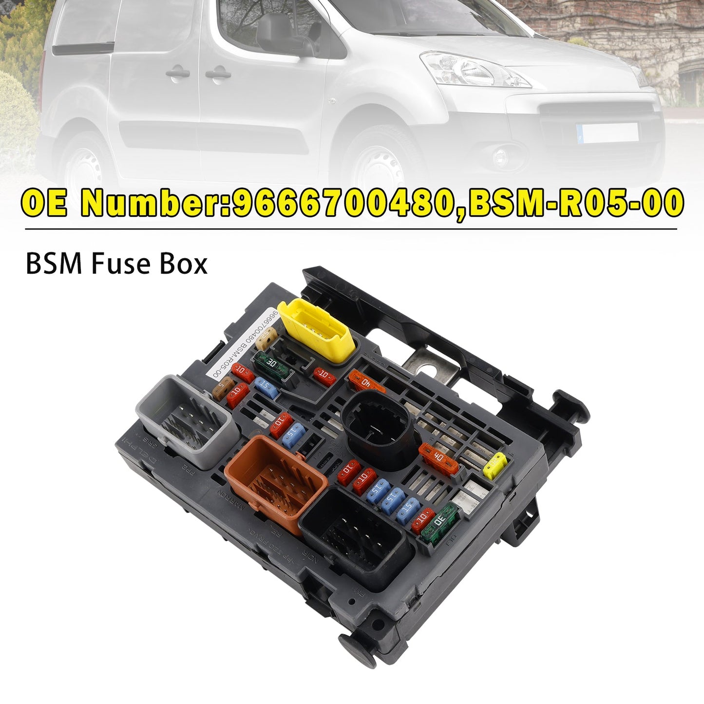 2008-2015 For Peugeot Partner BSM Fuse & Relay Box BSM-R05-00