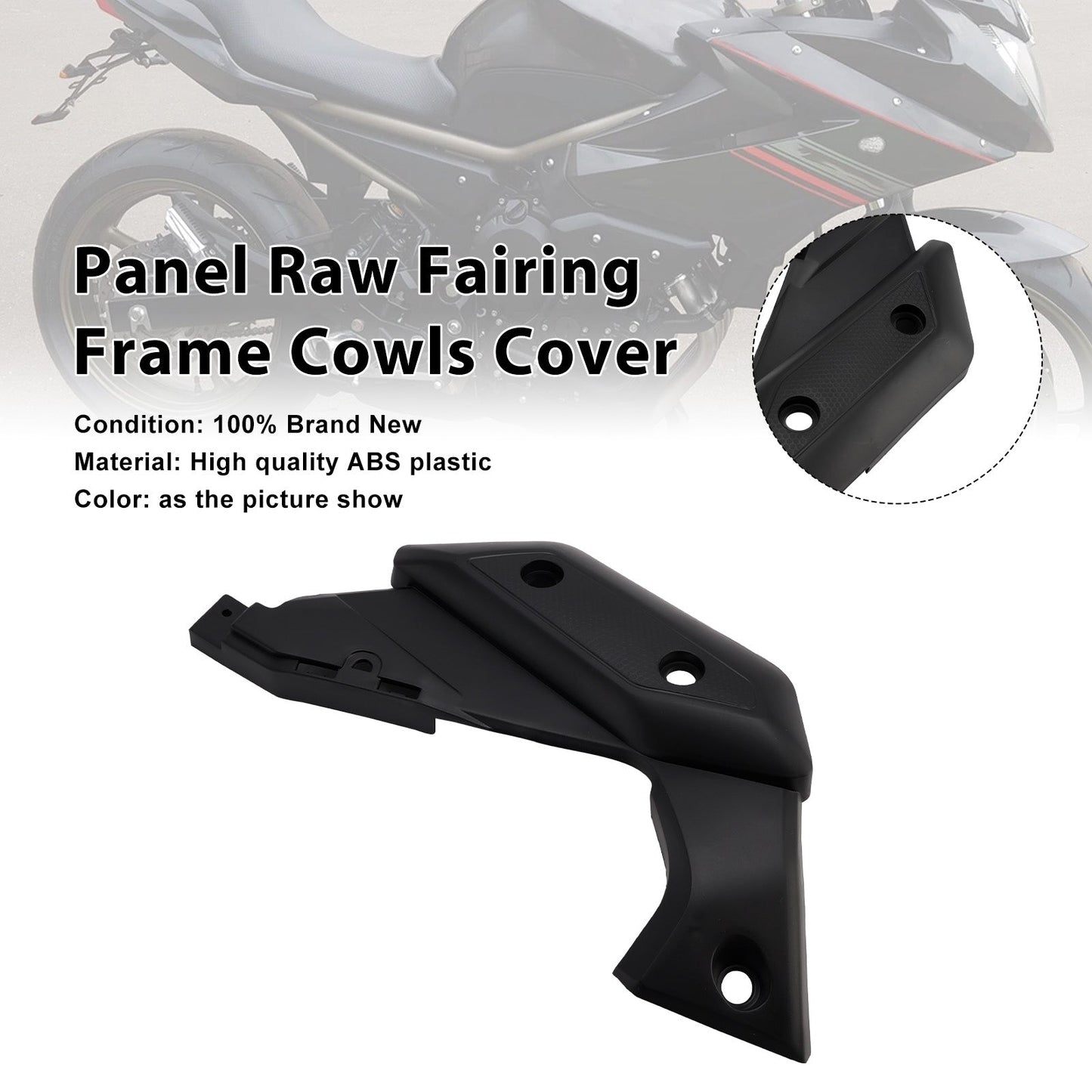 2009 -2012 Yamaha XJ6 Right Panel Raw Fairing Frame Cowls Cover