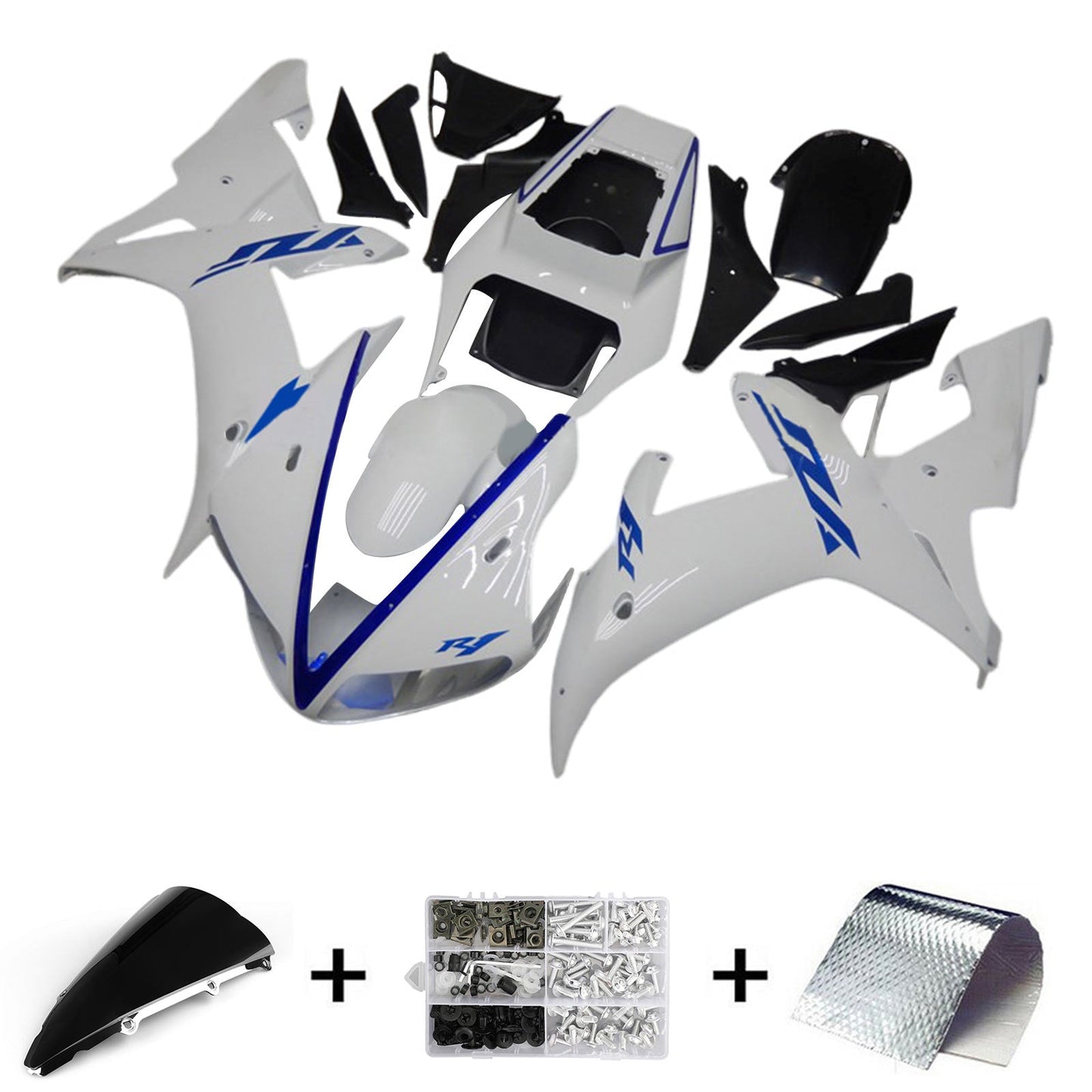 2002-2003 Yamaha YZF 1000 R1 Injection Fairing Kit Bodywork Plastic ABS