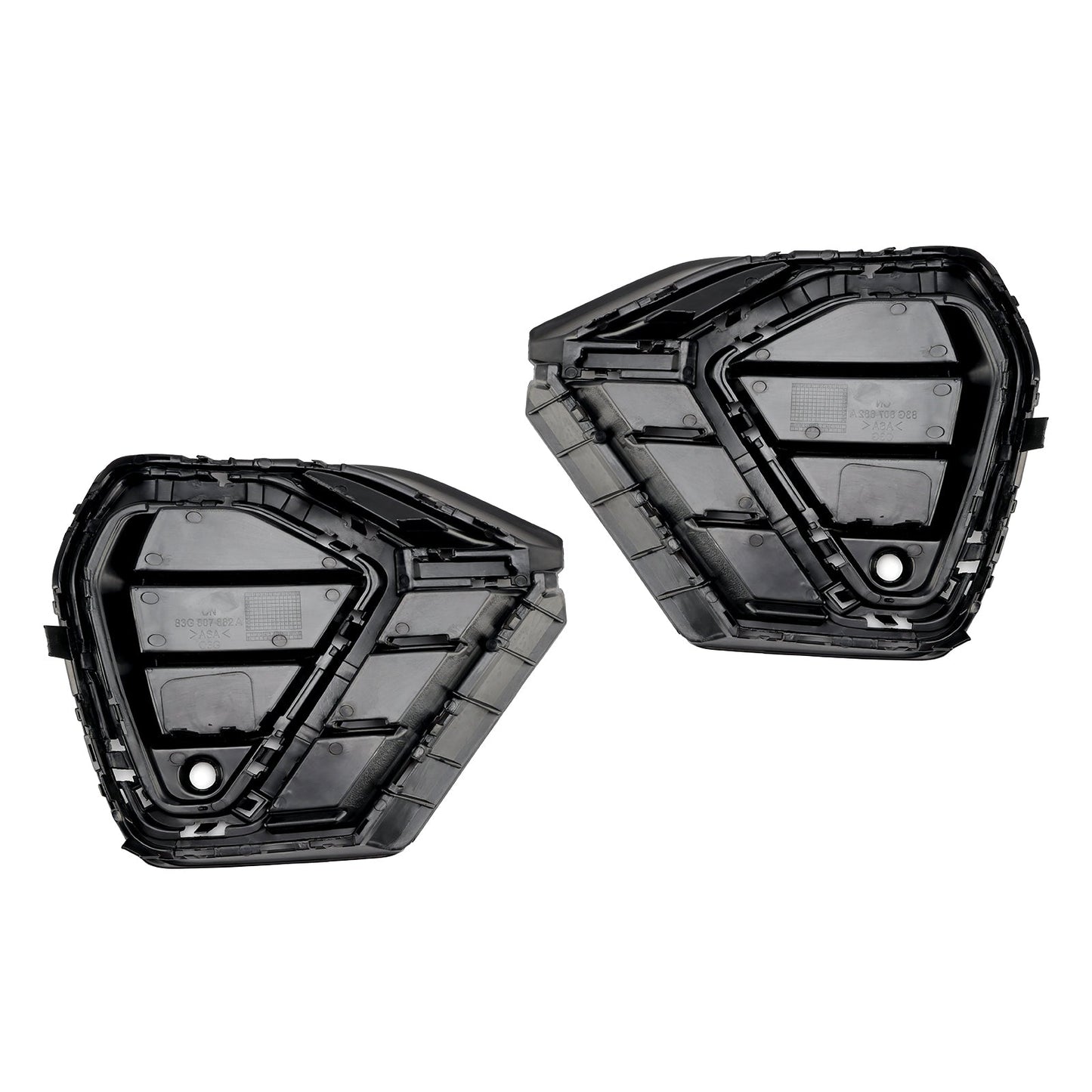 2019-2022 Audi Q3 S-Line 2PCS Gloss Black Front Bumper Grille Cover