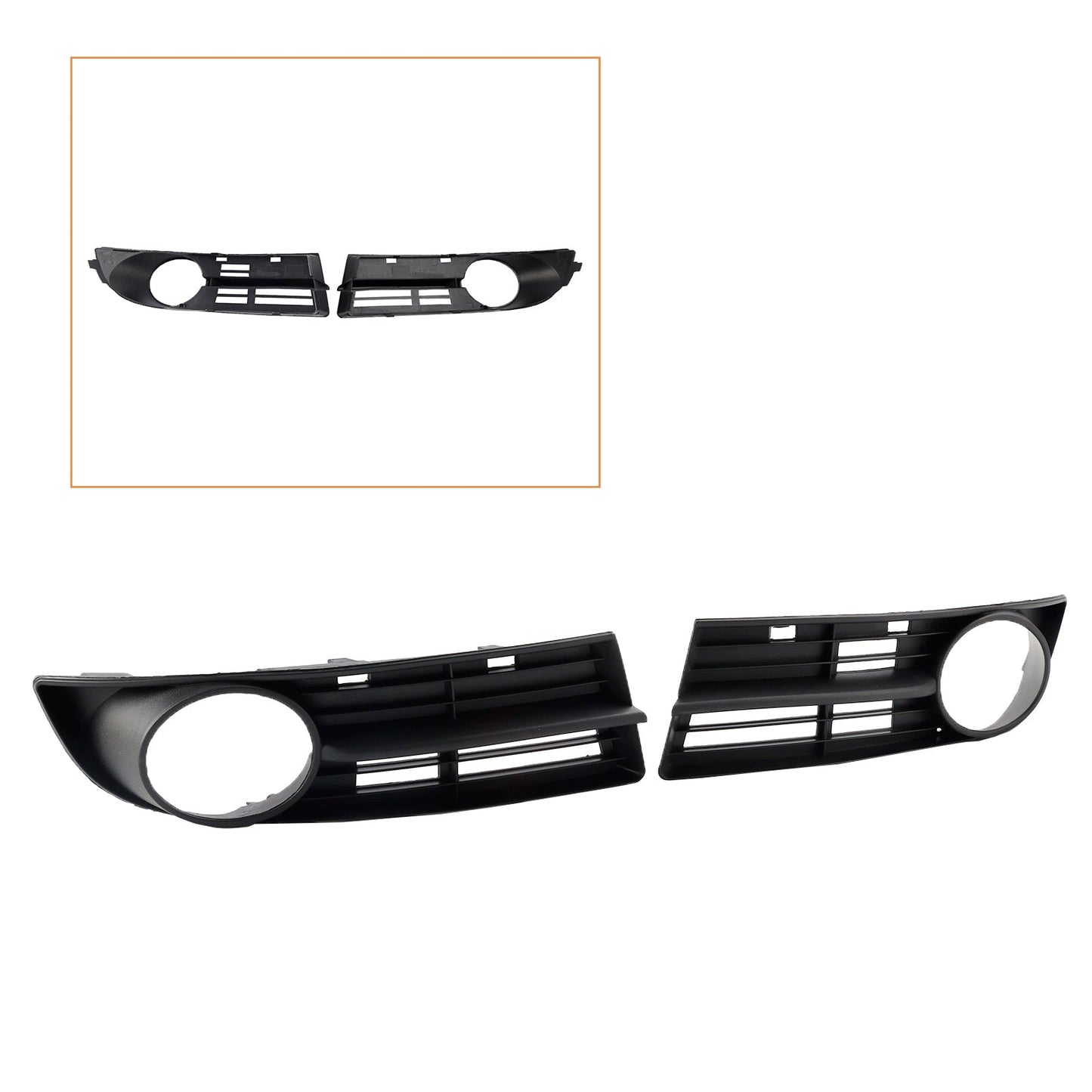 2004-2010 VOLKSWAGEN CADDY LIFE Front Bumper Foglight Grille 1T0807666A 1T0853665A9B9