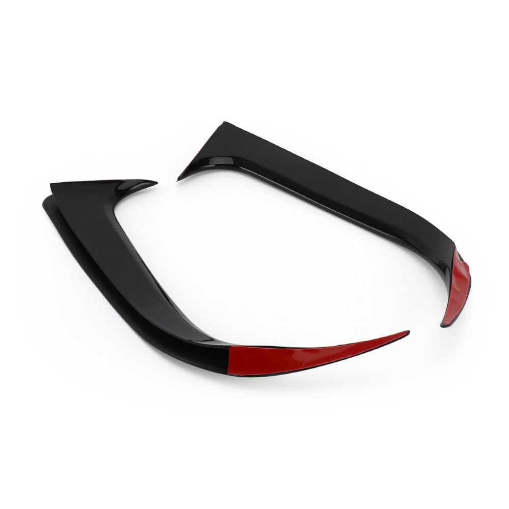 Areyourshop Black Rear Bumper Spoiler Air Vent Cover Fit Mercedes W117 CLA Class 2014-2018