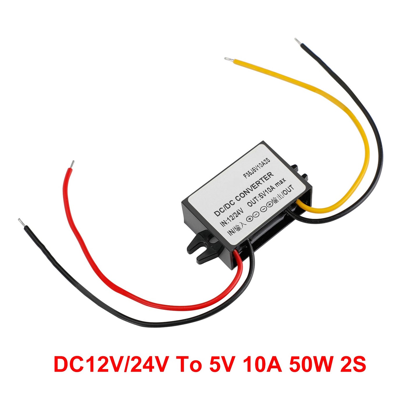 Car Power Supply Module Adapter DC-DC Converter 12/24V Step Down To 5V 10A 25W