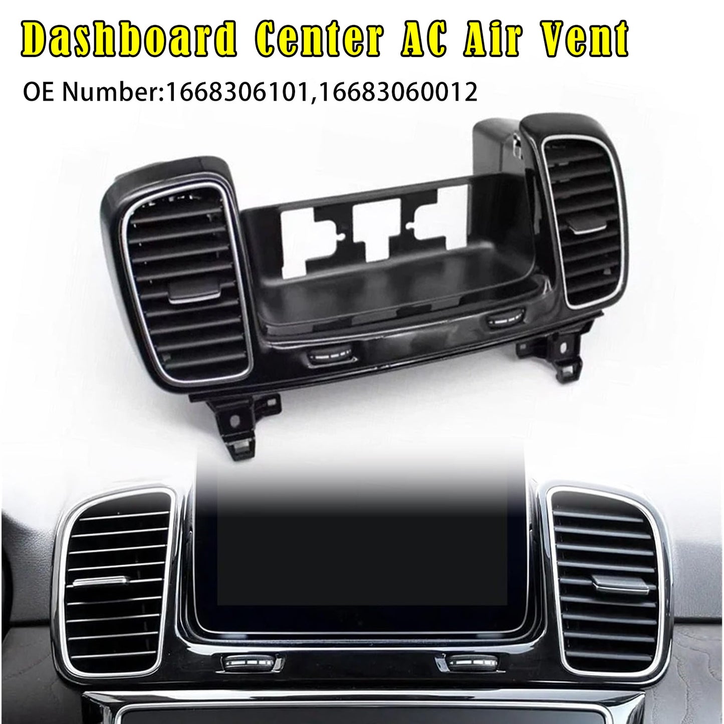 16683060012 Dashboard Center Air Vent Grille Panel For Mercedes GLE GLS Class W166 W292 2016 2017 2018 2019