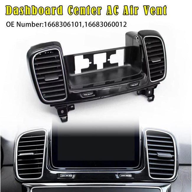 16683060012 Dashboard Center Air Vent Grille Panel For Mercedes GLE GLS Class W166 W292 2016 2017 2018 2019