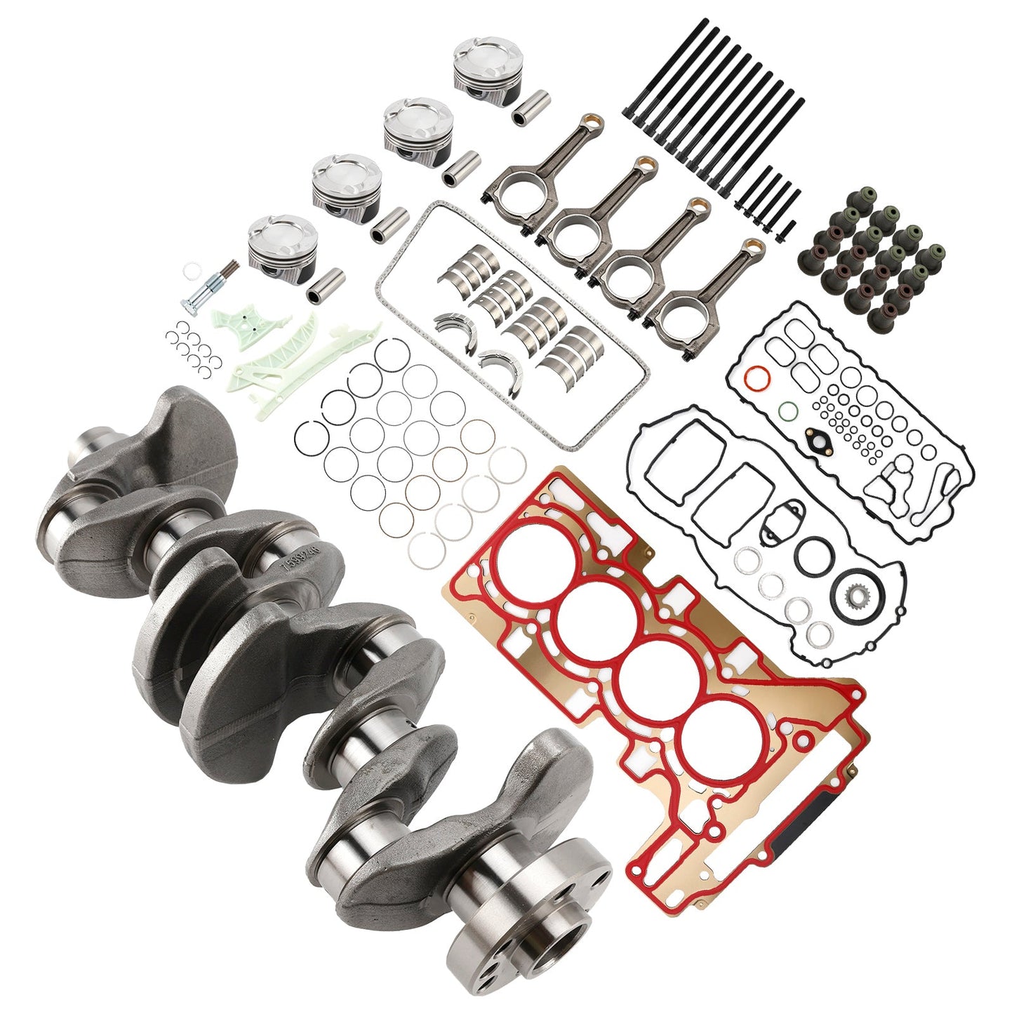 2011-2017 BMW X3 28i / 28ix F25 N20 Overhaul Rebuild Kit Crankshaft/Conrods/Piston Kit/Gasket 11217640165