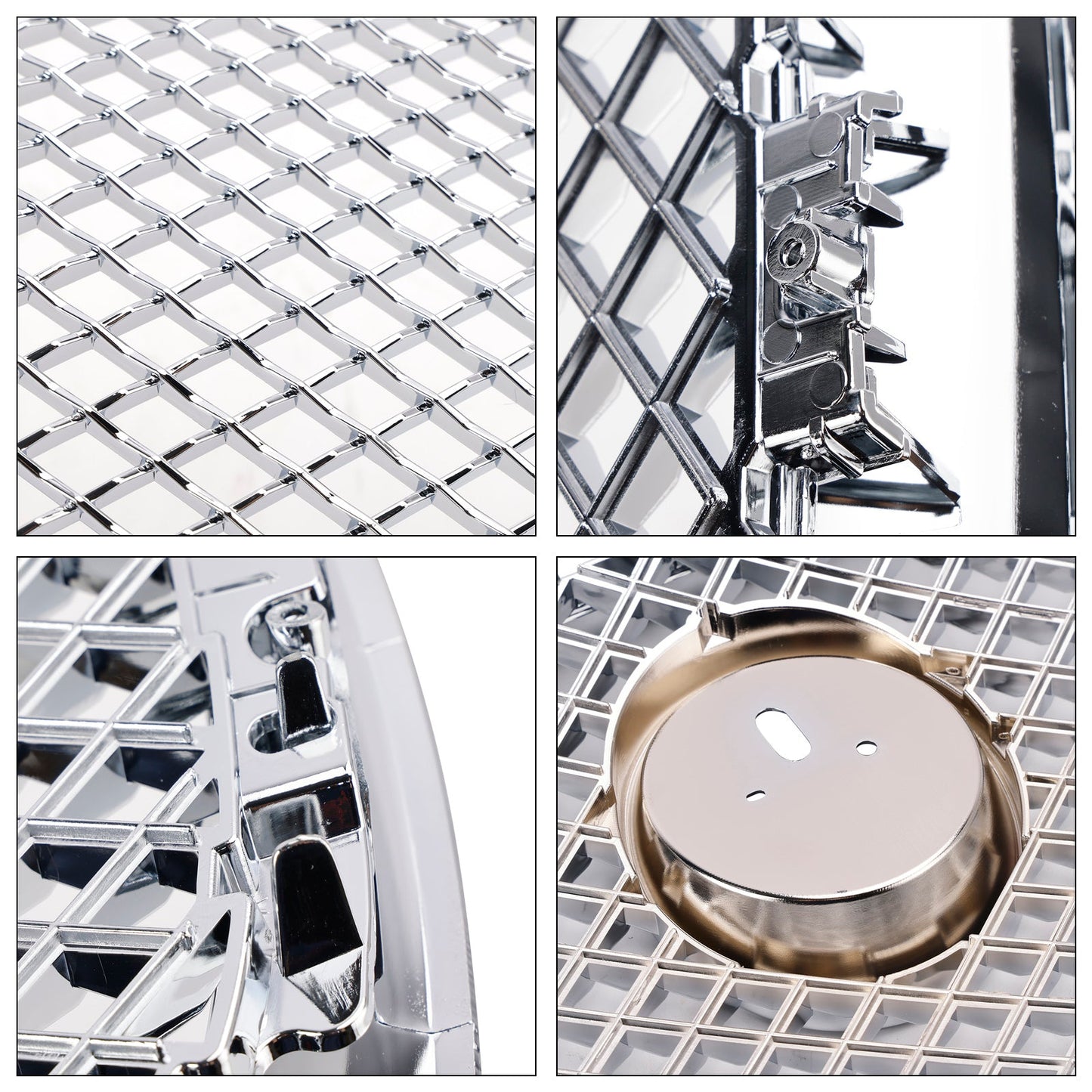 2012-2015 Jaguar XF XF-R Style Front Bumper Grill Grille Chrome