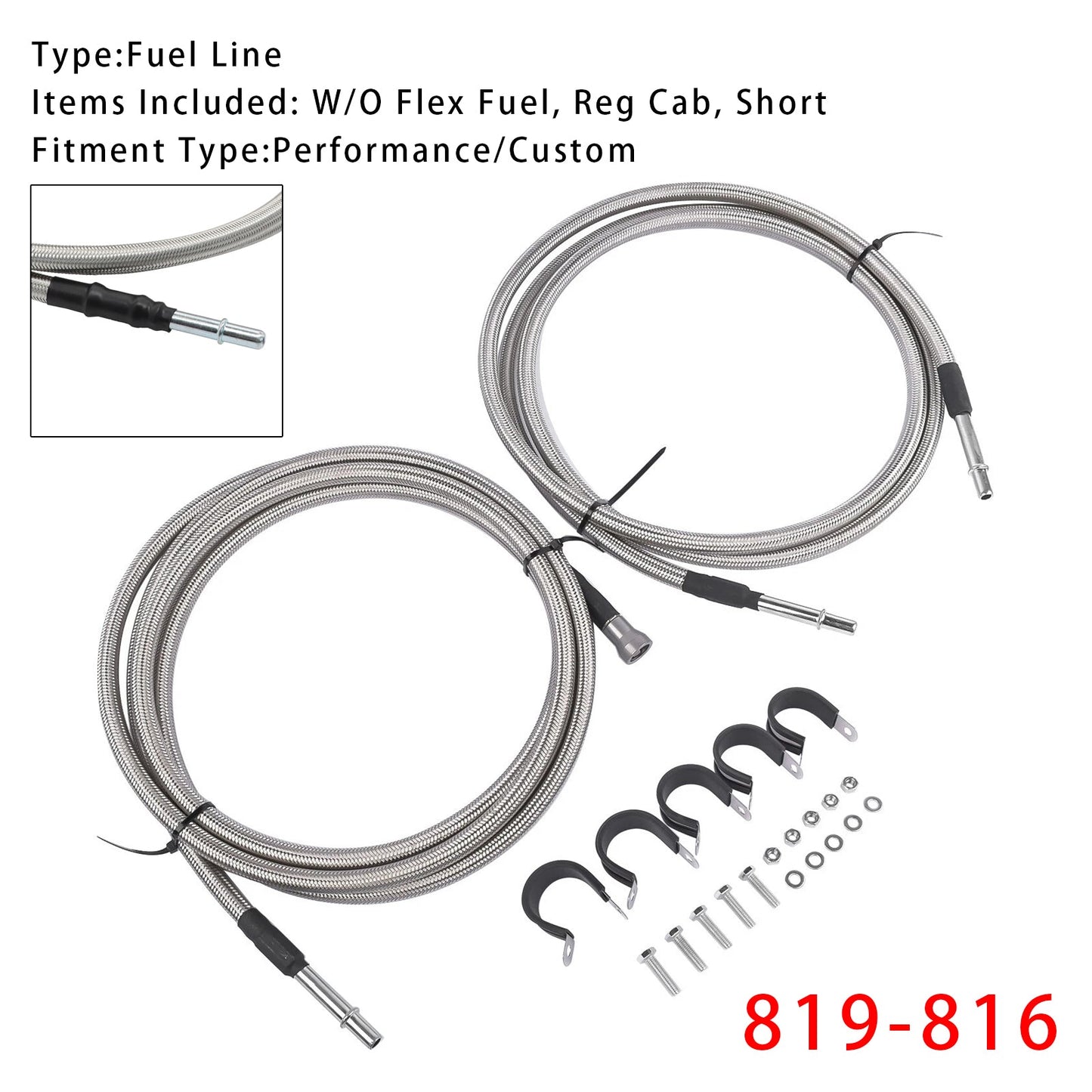 2004-2008 GMC Sierra 1500 Fuel Line Kit 819-816 15946178 19356397