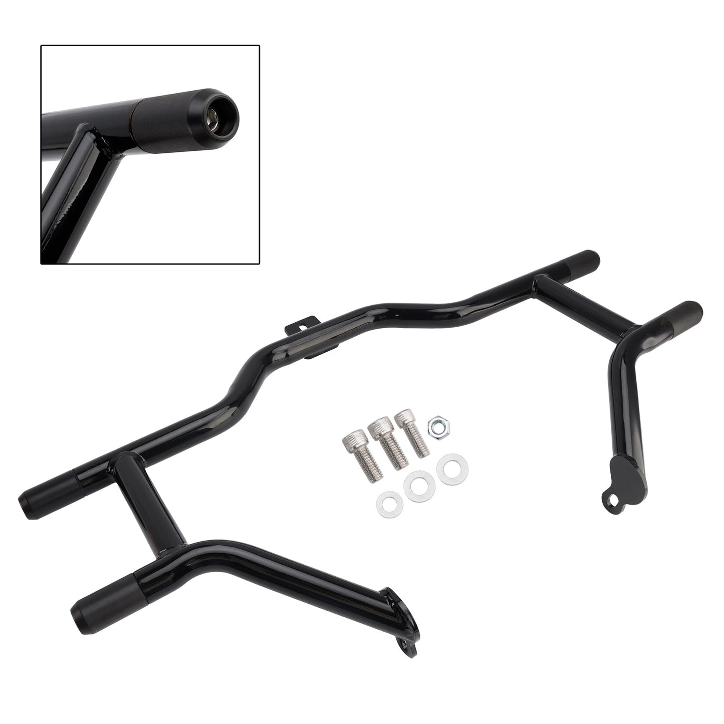 2014-2023 For Harley Electra Glide Police FLHTP Engine Guard Crash Bar Frame Protector Bumper Black