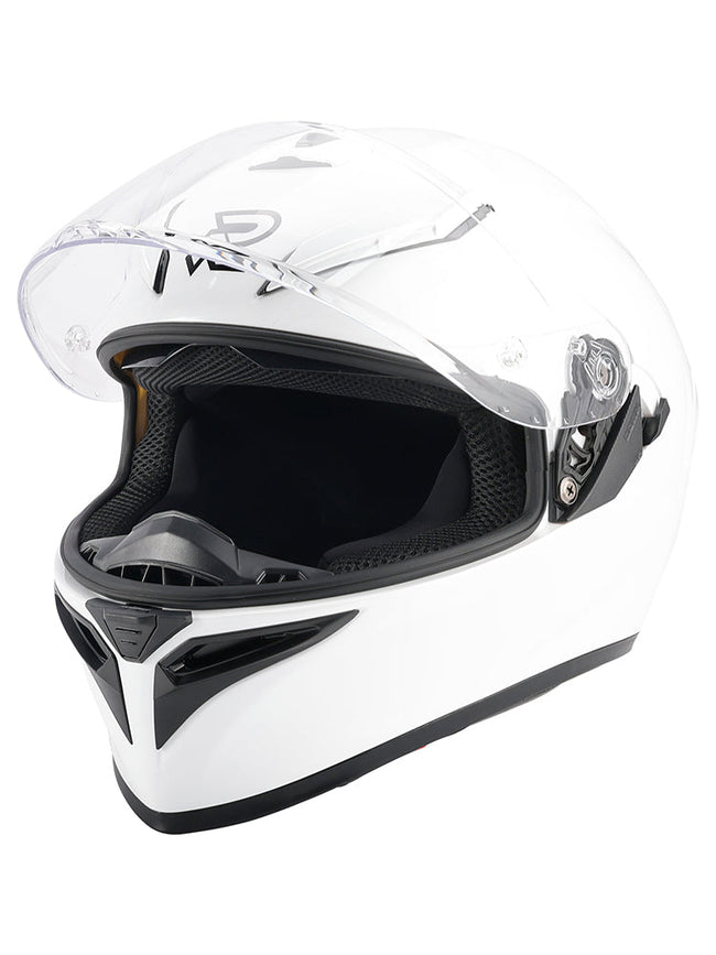 DOT Motorcycle Helmet Adult Street Full Face White