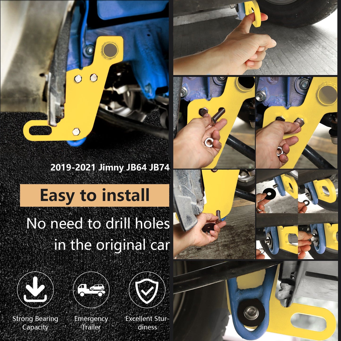 2019-2023 Suzuki Jimny JB64W JB74 Left Front Towing Hitch Trailer Hitch