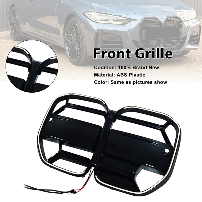 2020-2025 Fit BMW 4 Series G22 G23 G82 W/O ACC CS-Style Front Bumper Grille Grill