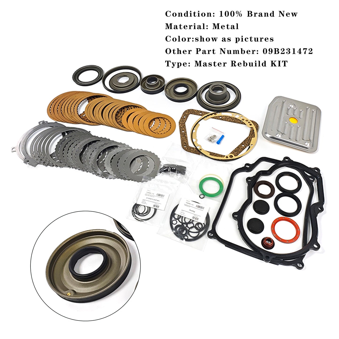 1998 Volkswagen New Beetle TDI - ALH FWD 01M Transmission Overhaul Master Rebuild Kit