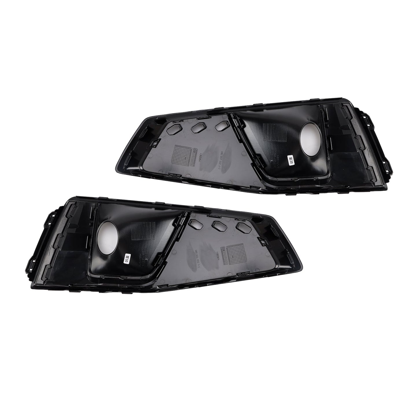 2018-2020 Audi A4 B9 S-LINE S4 Black Front Fog Light Grille Trim Cover