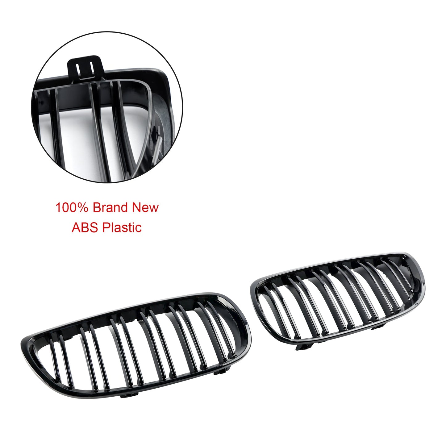 2008-2013 BMW 3-Series M3(E92/E93) Gloss Black Front Kidney Grill Grille