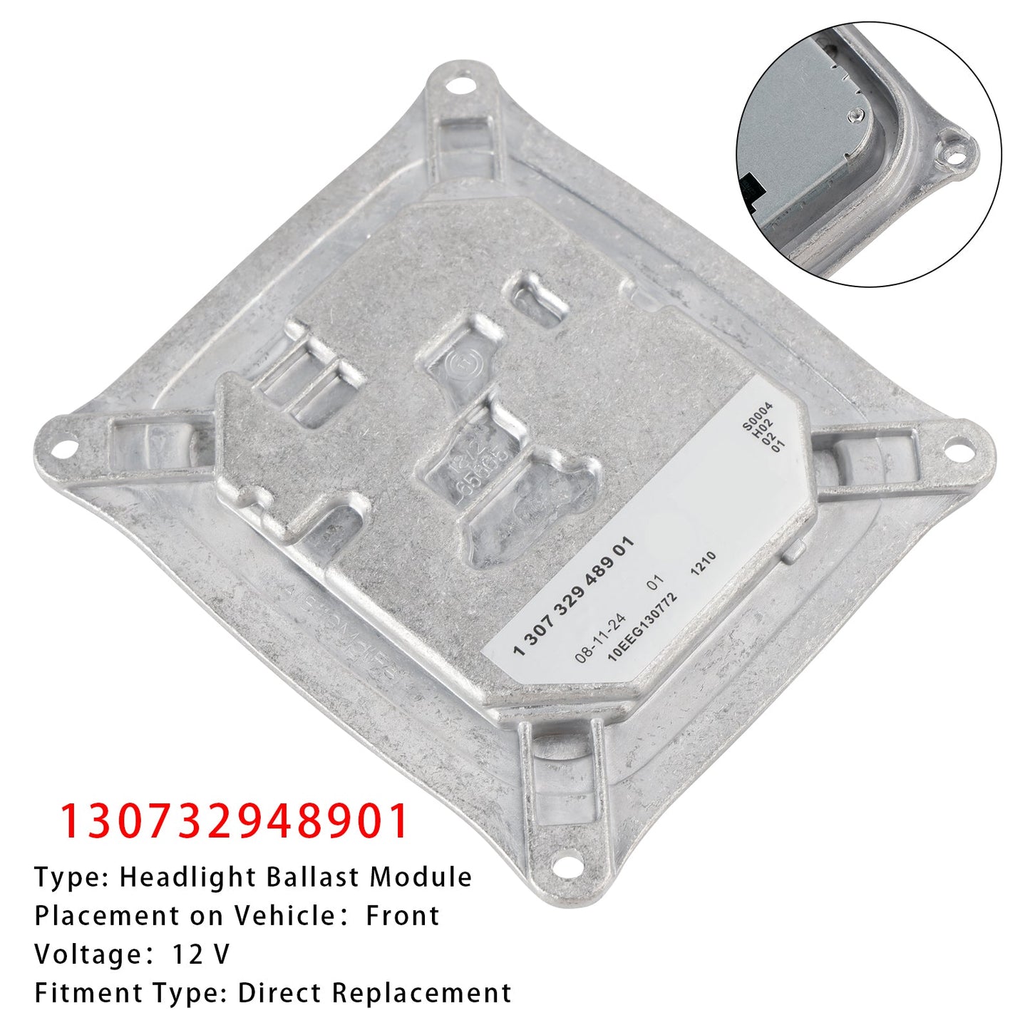 2014-2018 Jeep Cherokee Headlight Ballast Module 130732948901