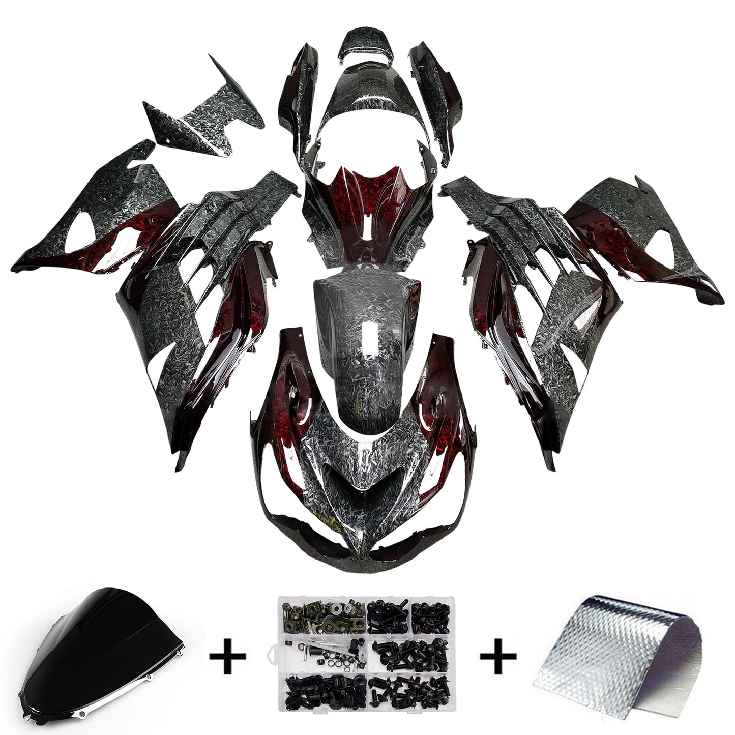Injection Fairing Kit Bodywork fit For Kawasaki ZX14R ZZR1400 2012-2025