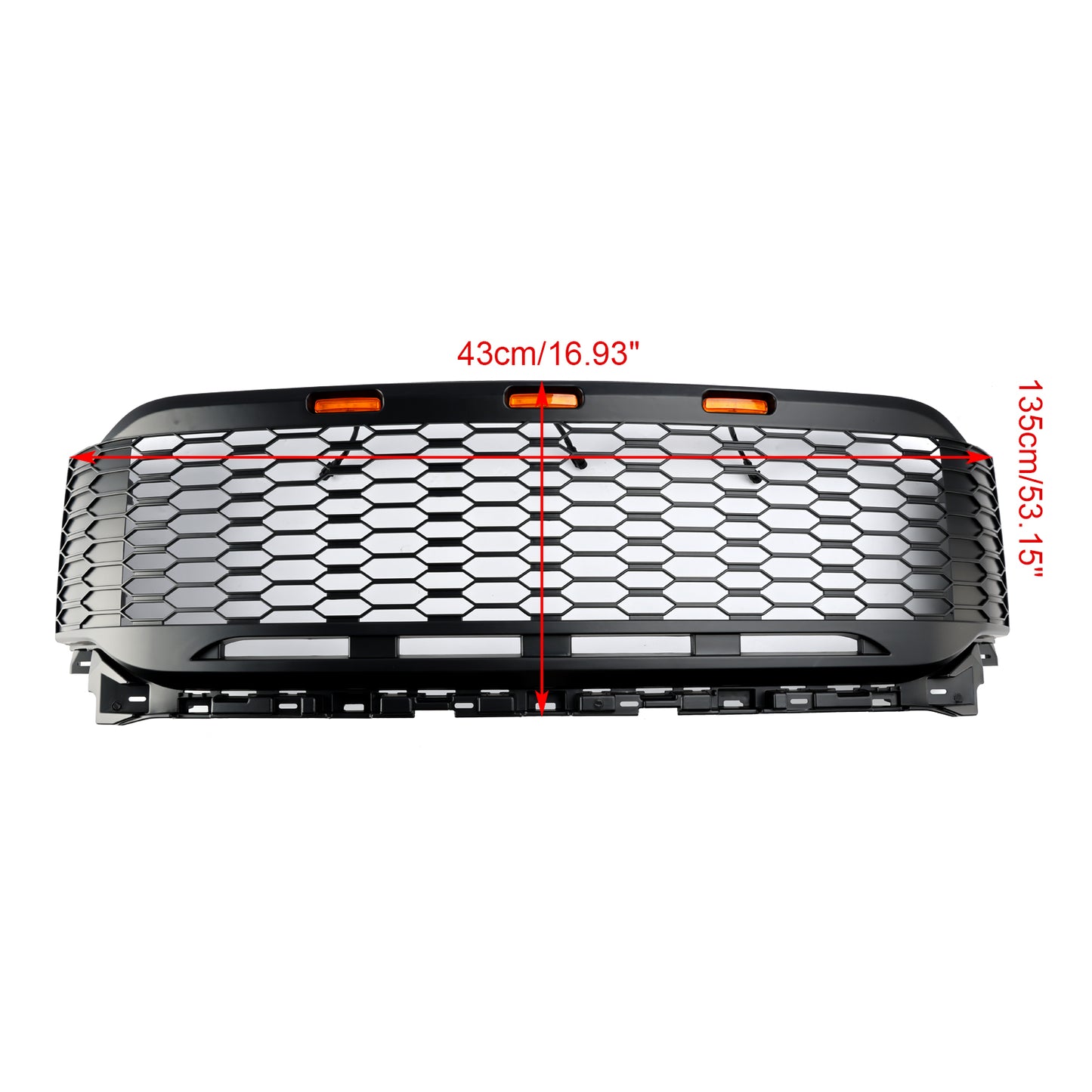 Replacement ABS Front Bumper Grill Grille Fit Ford F150 2021-2023 Raptor W/ LED