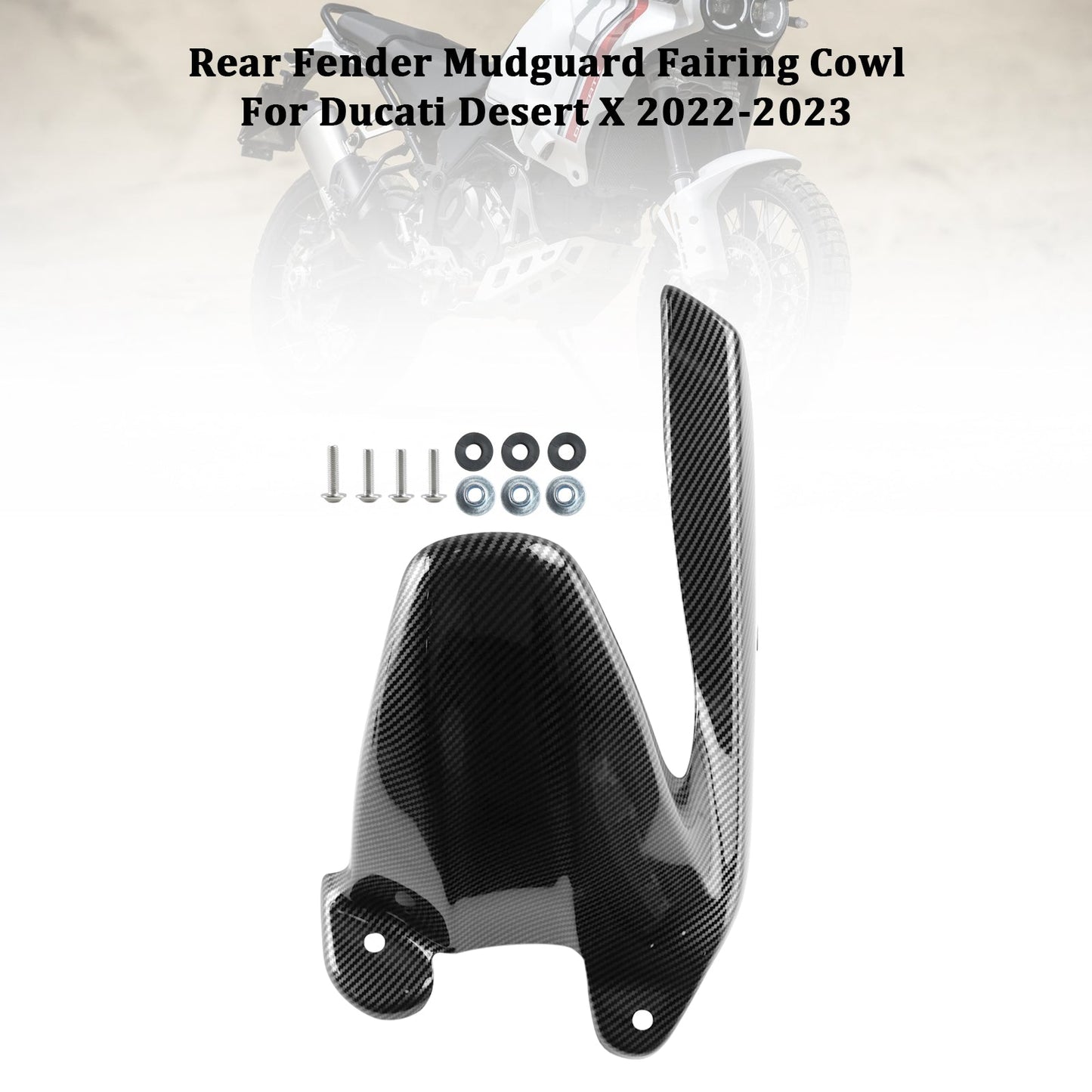 2022-2023 Ducati Desert X Rear Fender Mudguard Fairing Cowl