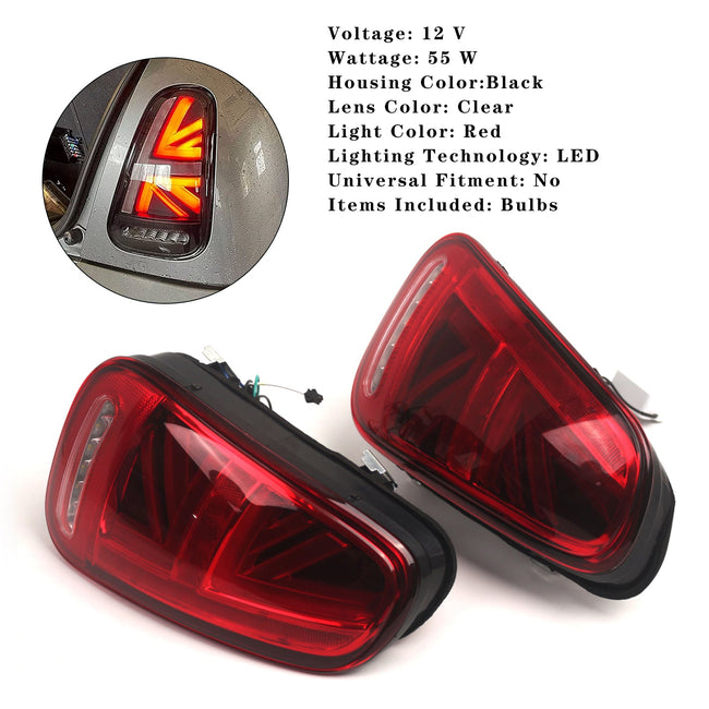 2001 2002 2003 2004 2005 2006 BMW Mini Cooper R50 R52 R53 L&R LED Tail lights w/ Turn Signal Lamps