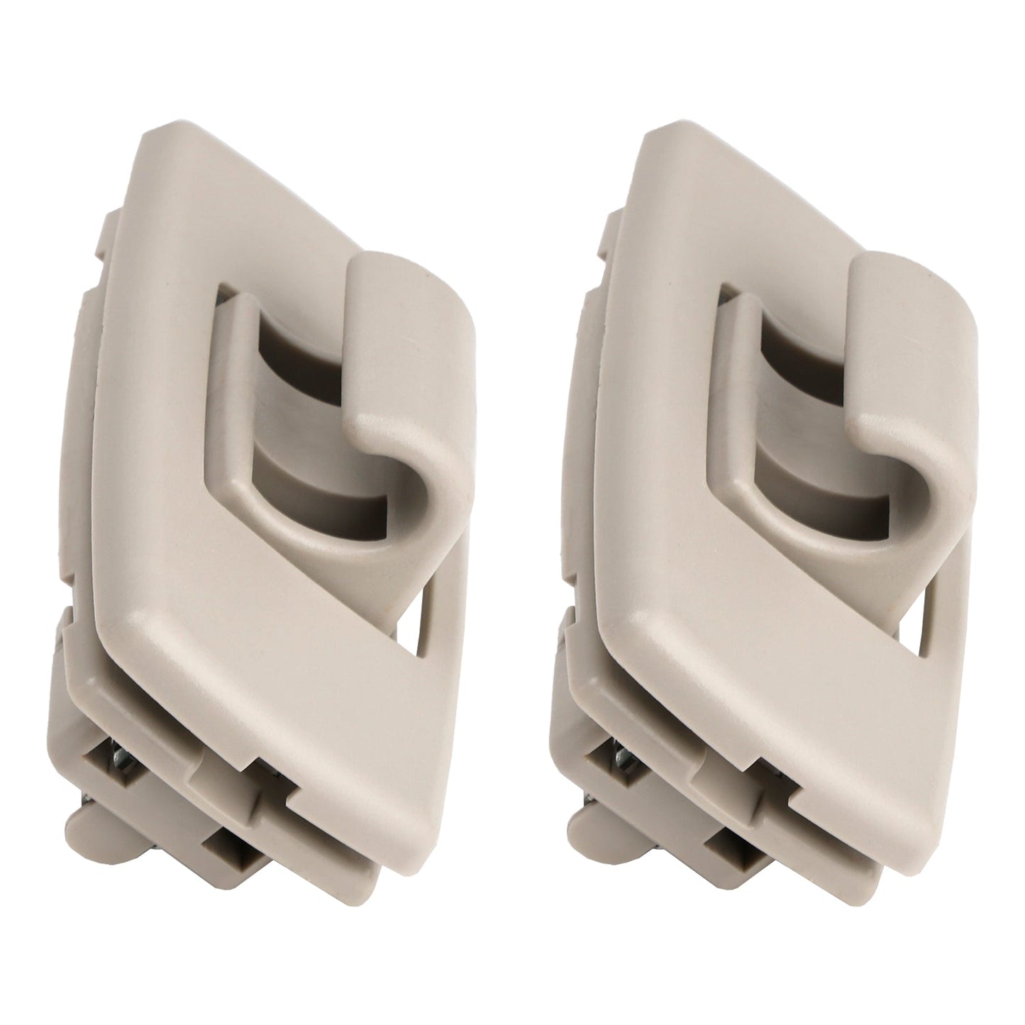 2x Gray Sun Visor Clip Hook Retainer For Mercedes Benz C-class W205 S205 15-19