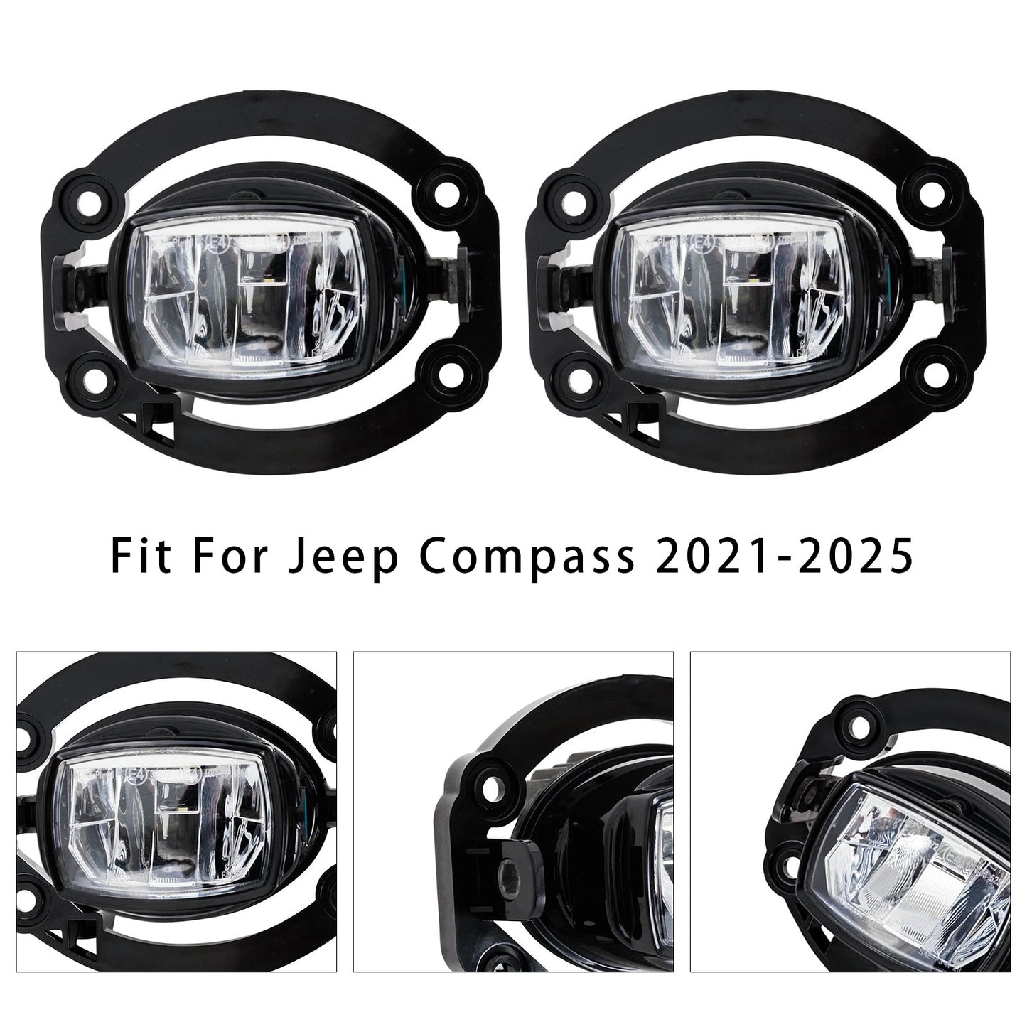 2021-2025 Jeep Compass Pair LED Front Driving Fog Light 68470159AA
