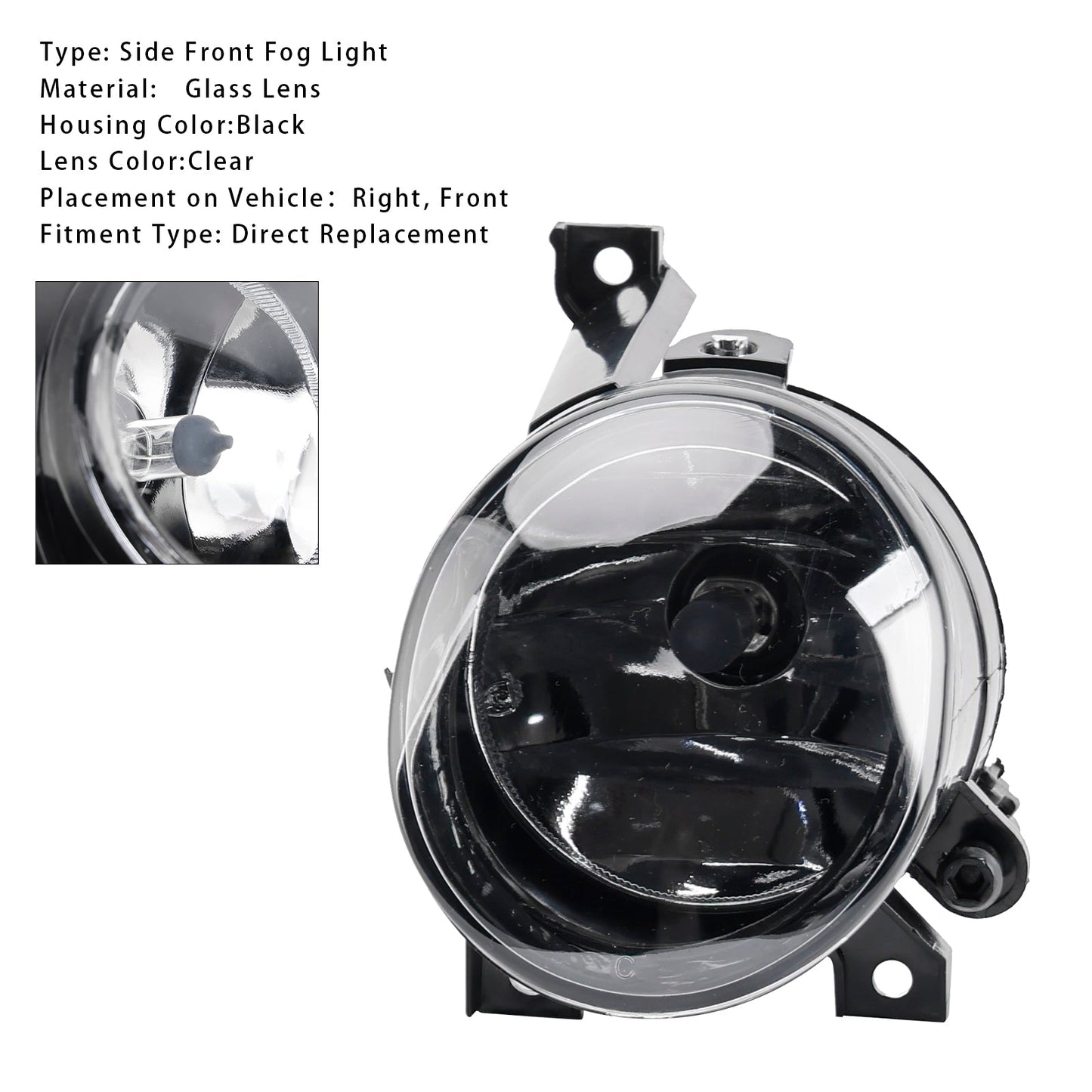 1 Pcs Front Left Fog Light For Volkswagen Polo 2010-2014 Tiguan 2008-2011