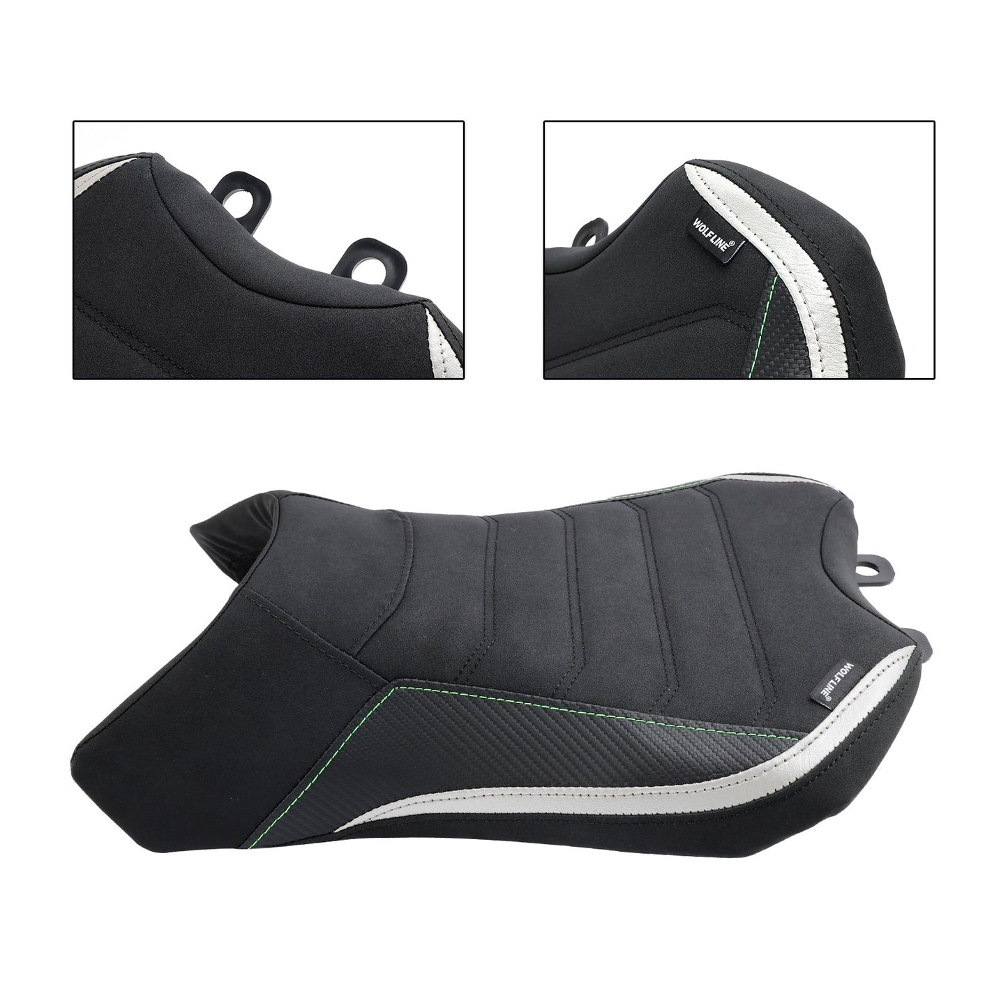 2022-2023 Front Raider Seat Driver Cushion Pu Fit Black For Kawasaki Ninja 1000Sx