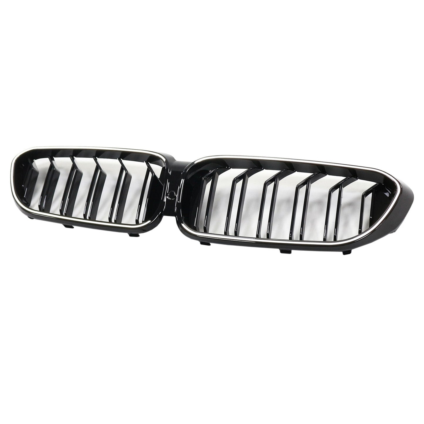 2017-2020 BMW 5 Series G30 G31 Double Slat Front Kidney Grille Gloss Black