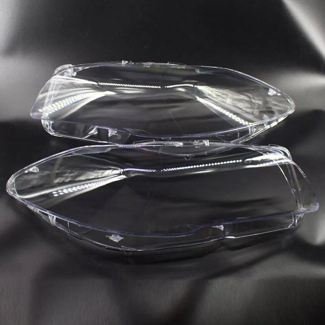 2010-2013 BMW 5 F10 F11 F18 2PCS Front Headlight Lens Cover LampShade L&R 63117271912 63117271911