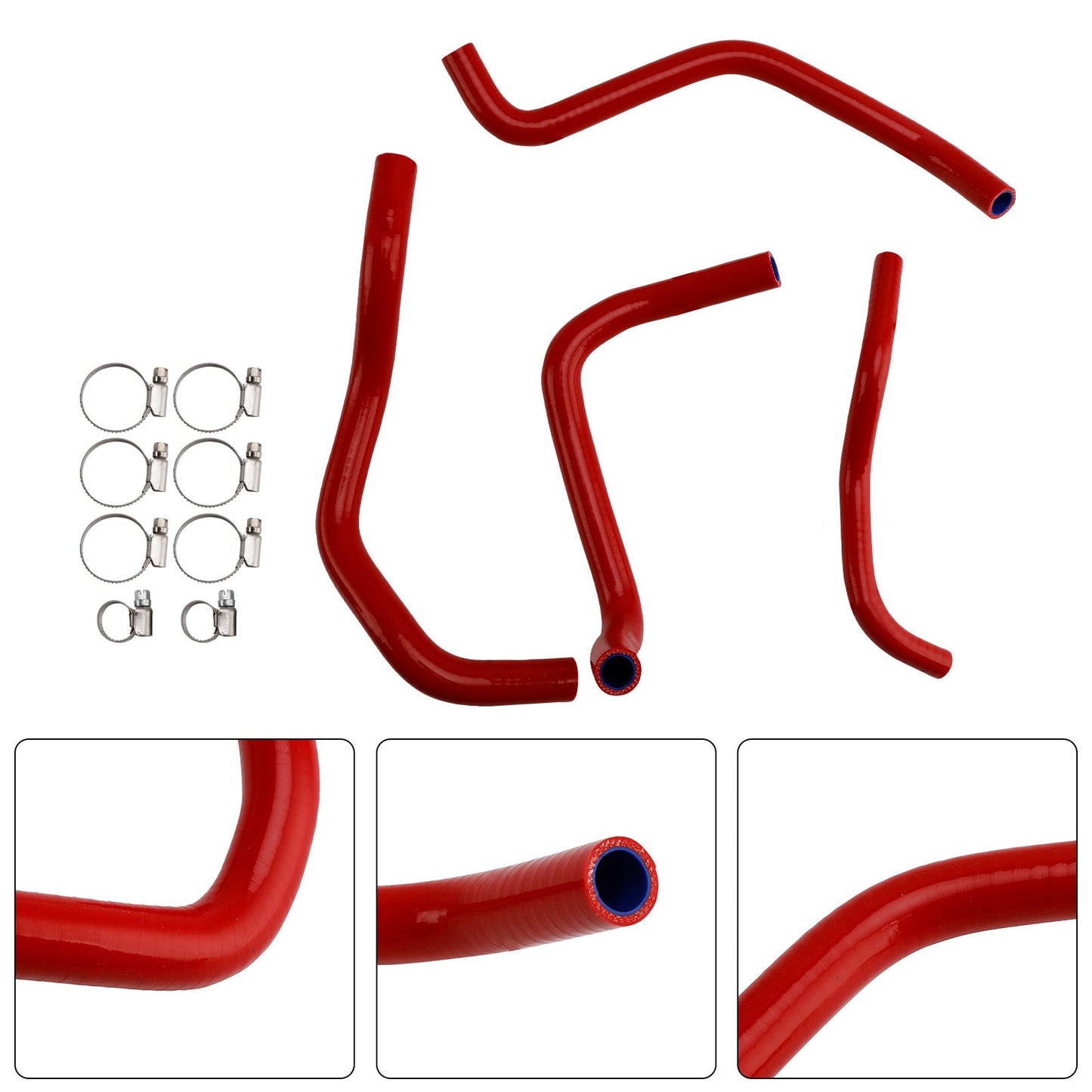 Silicone Radiator coolant Hose For Honda NX400 NX500 CB500 CB500F/X/R