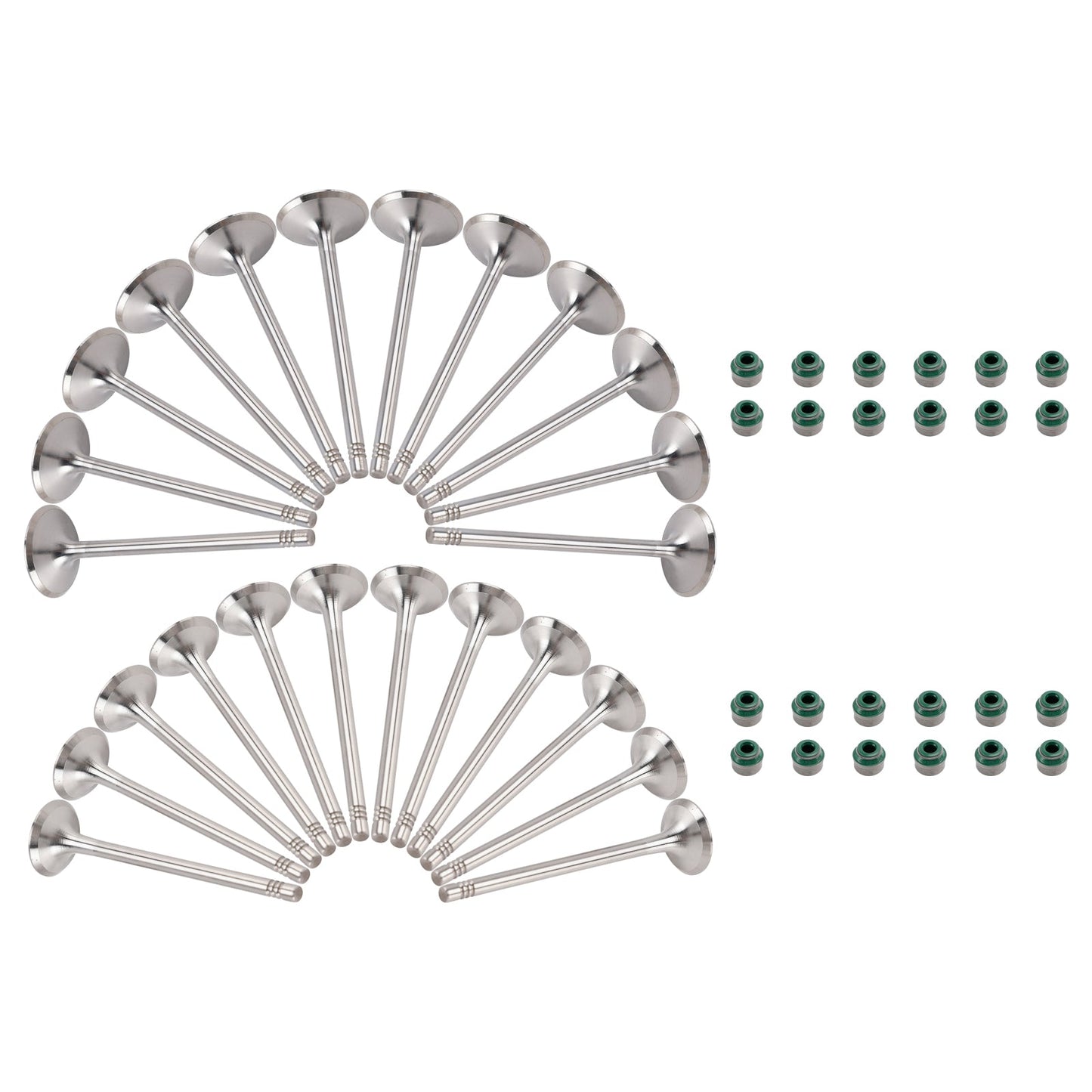 24X Intake+Exhaust Valve Set 06E109601E For Audi A4 A5 A6 A7 A8 Q5 Q7 3.0T